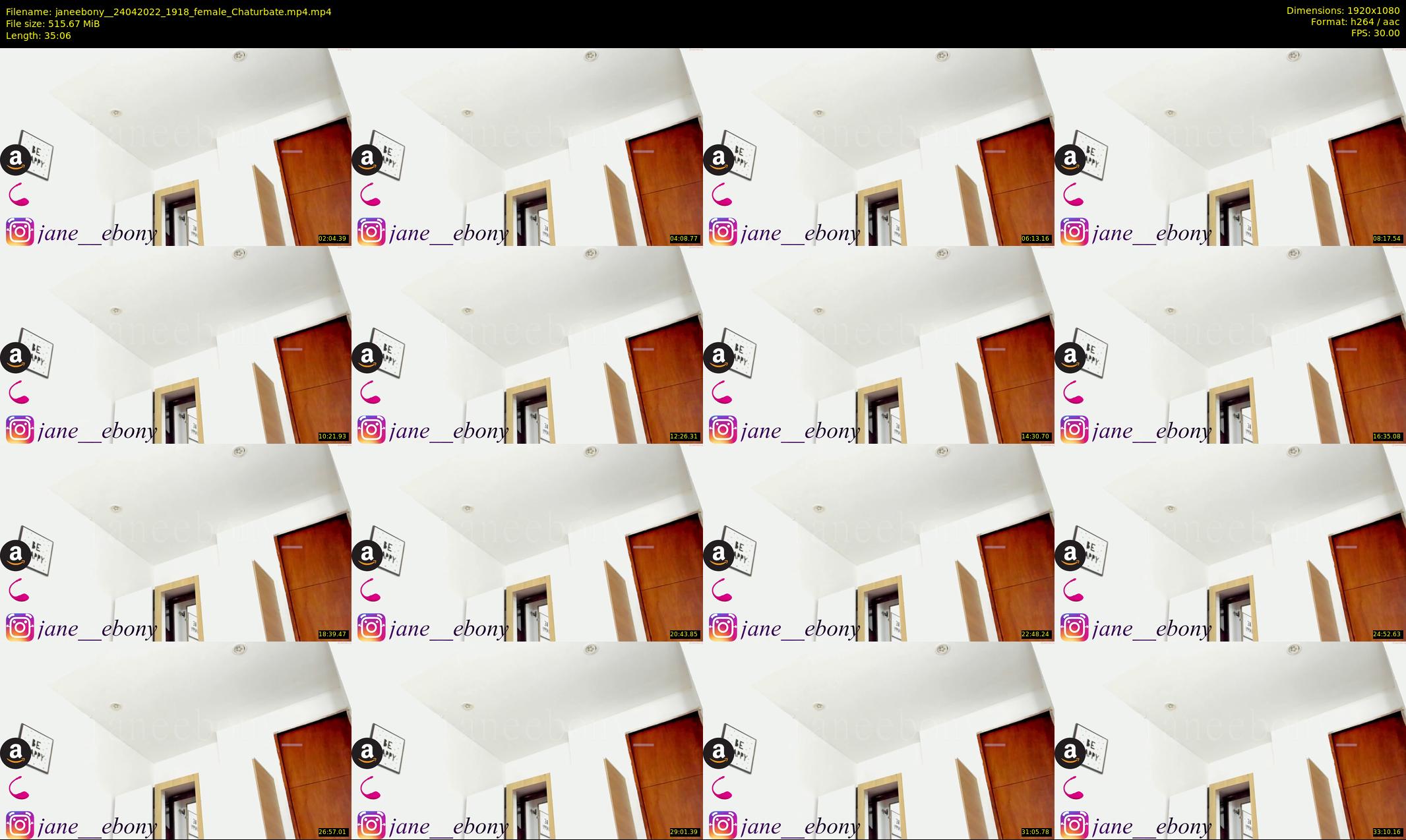 janeebony_ — 36 minute Chaturbate female cam show recording, 1080p, Apr 24, 2022