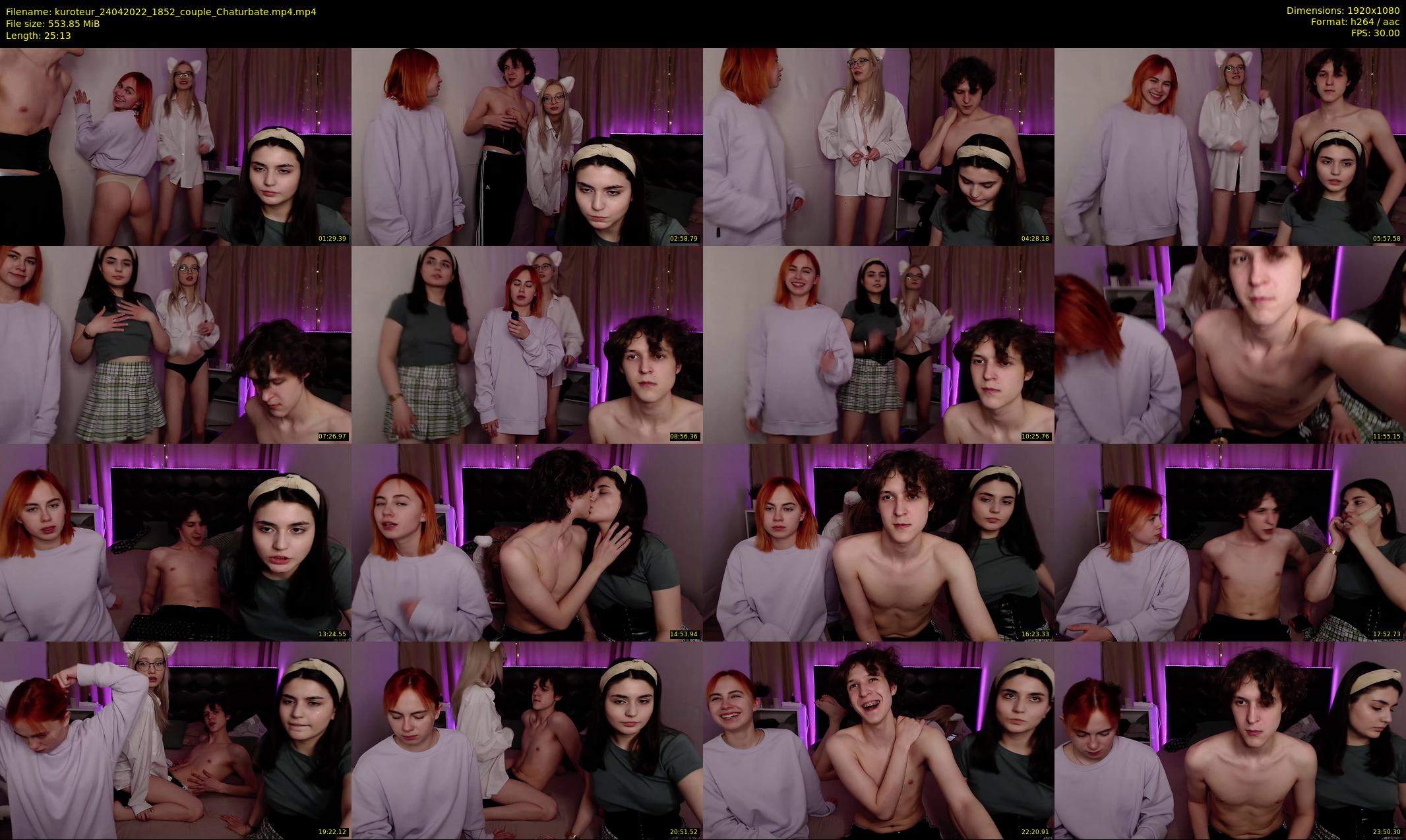 kuroteur — 26 minute Chaturbate couple cam show recording, 1080p, Apr 24, 2022