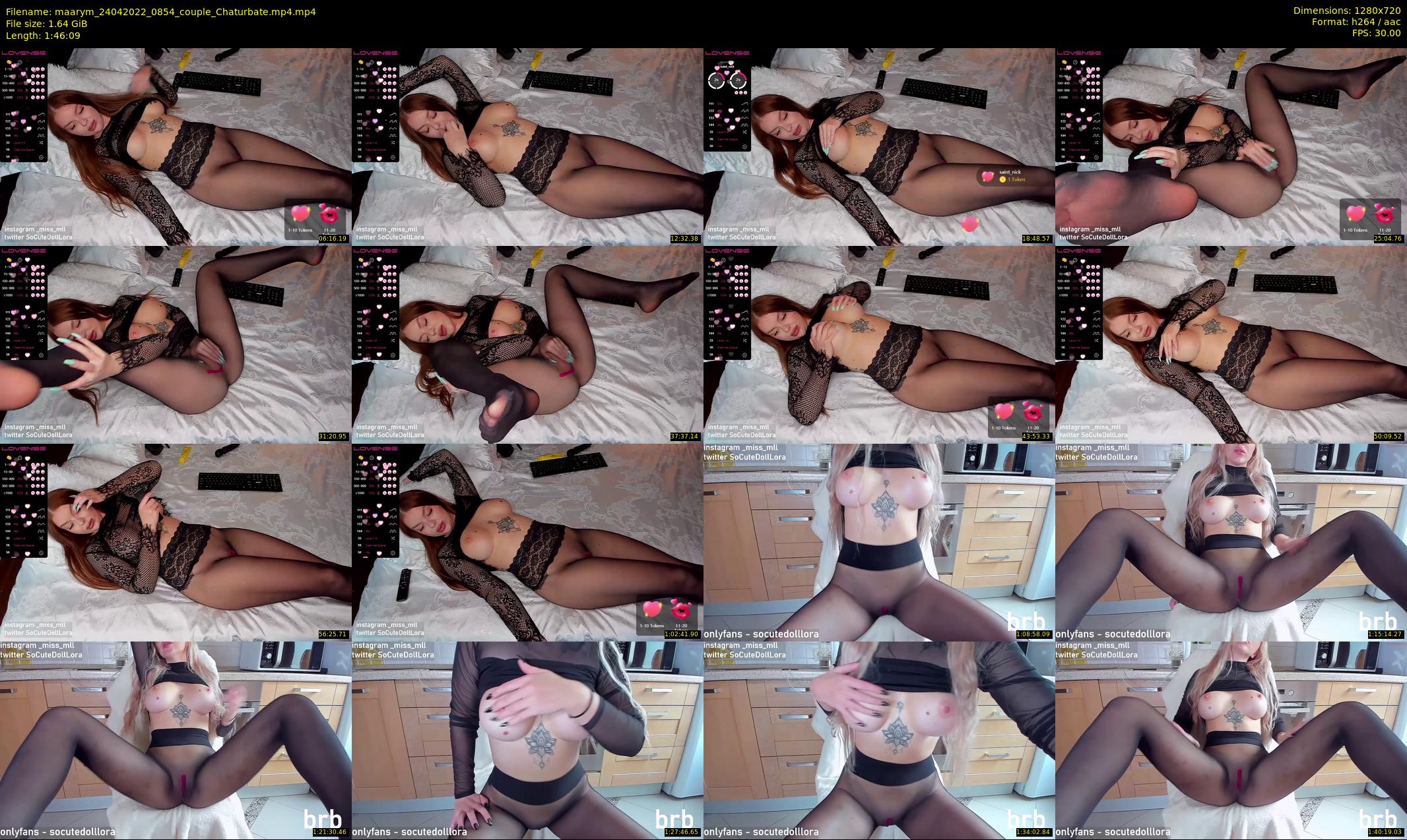 maarym — 107 minute Chaturbate couple cam show recording, 720p, Apr 24, 2022