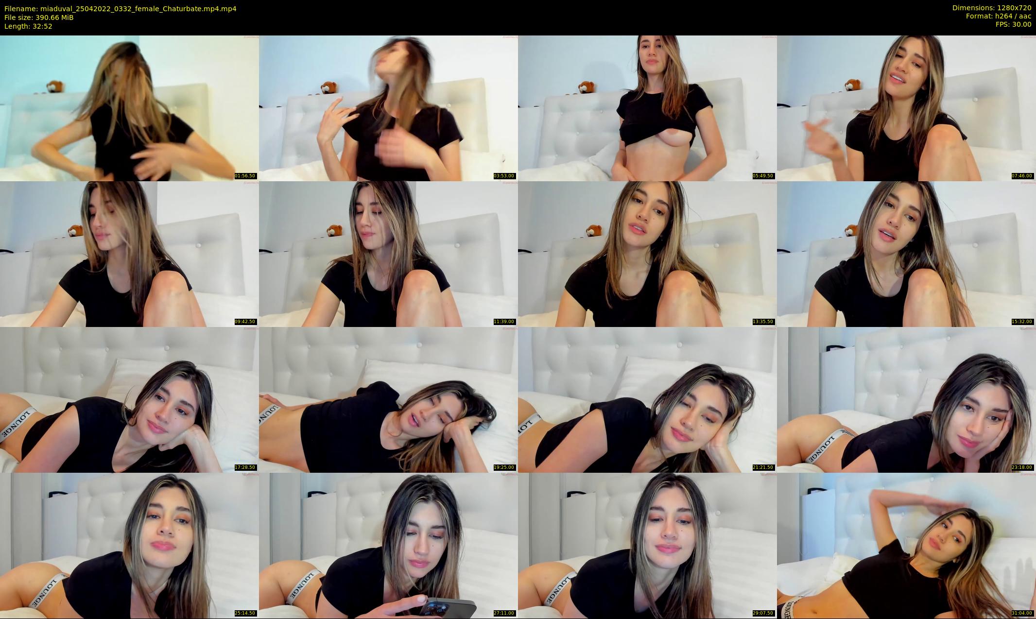 miaduval — 33 minute Chaturbate female cam show recording, 720p, Apr 25, 2022