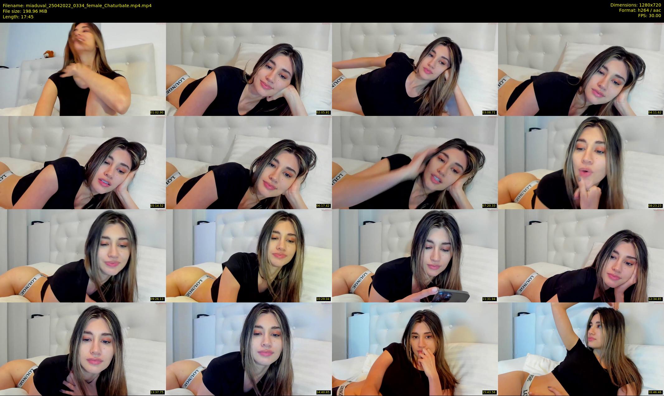 miaduval — 18 minute Chaturbate female cam show recording, 720p, Apr 25, 2022