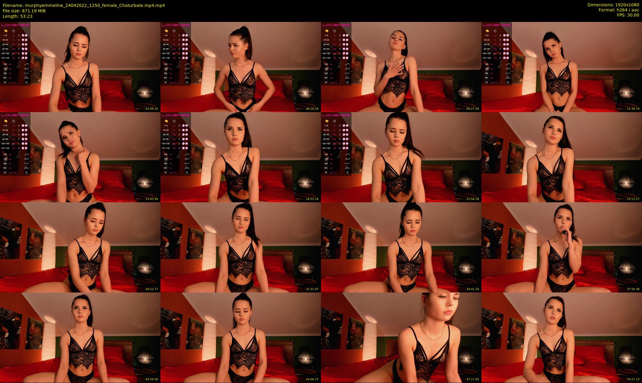murphyemmeline — 54 minute Chaturbate female cam show recording, 1080p, Apr 24, 2022