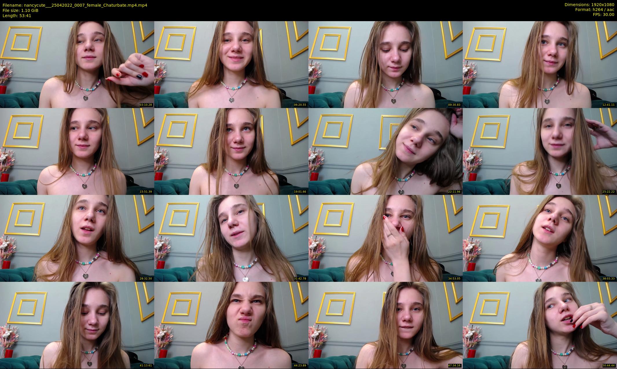 nancycute__ — 54 minute Chaturbate female cam show recording, 1080p, Apr 25, 2022