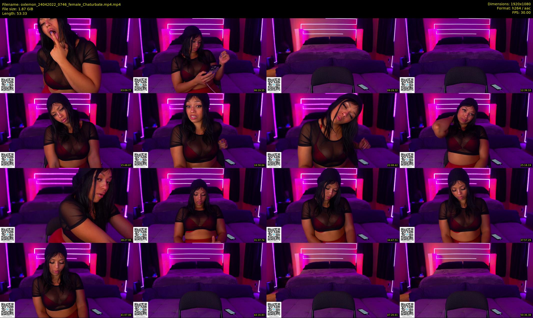 oxlemon — 54 minute Chaturbate female cam show recording, 1080p, Apr 24, 2022