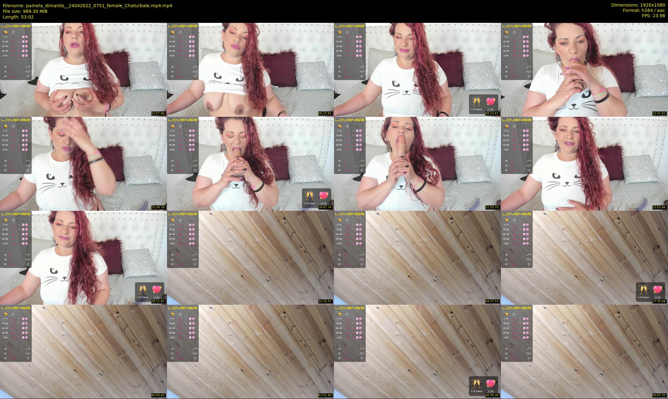 pamela_dimantis_ — 54 minute Chaturbate female cam show recording, 1080p, Apr 24, 2022
