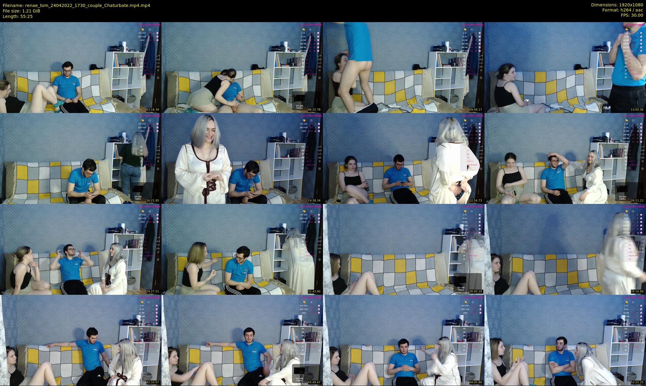renae_tom — 56 minute Chaturbate couple cam show recording, 1080p, Apr 24, 2022