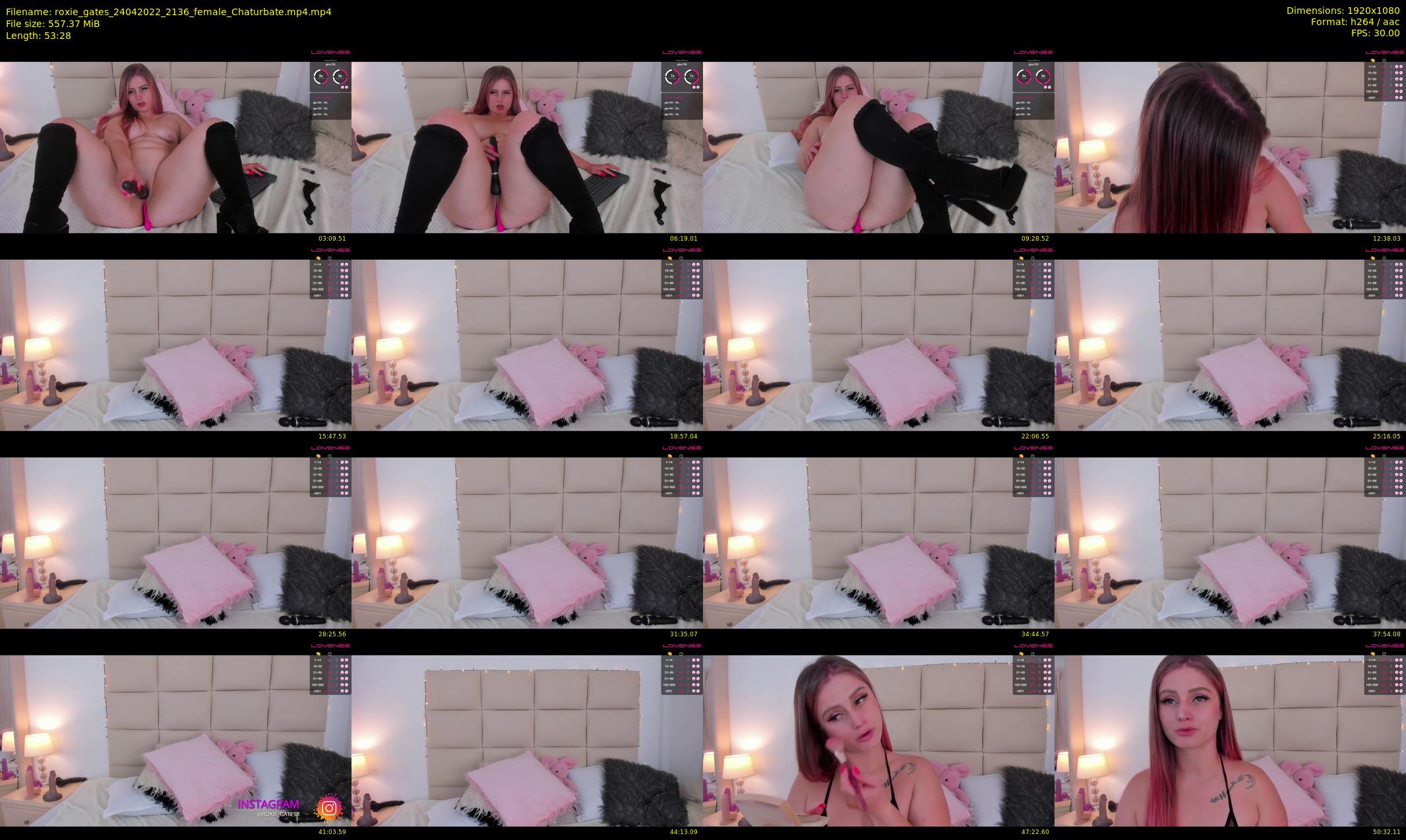roxie_gates — 54 minute Chaturbate female cam show recording, 1080p, Apr 24, 2022