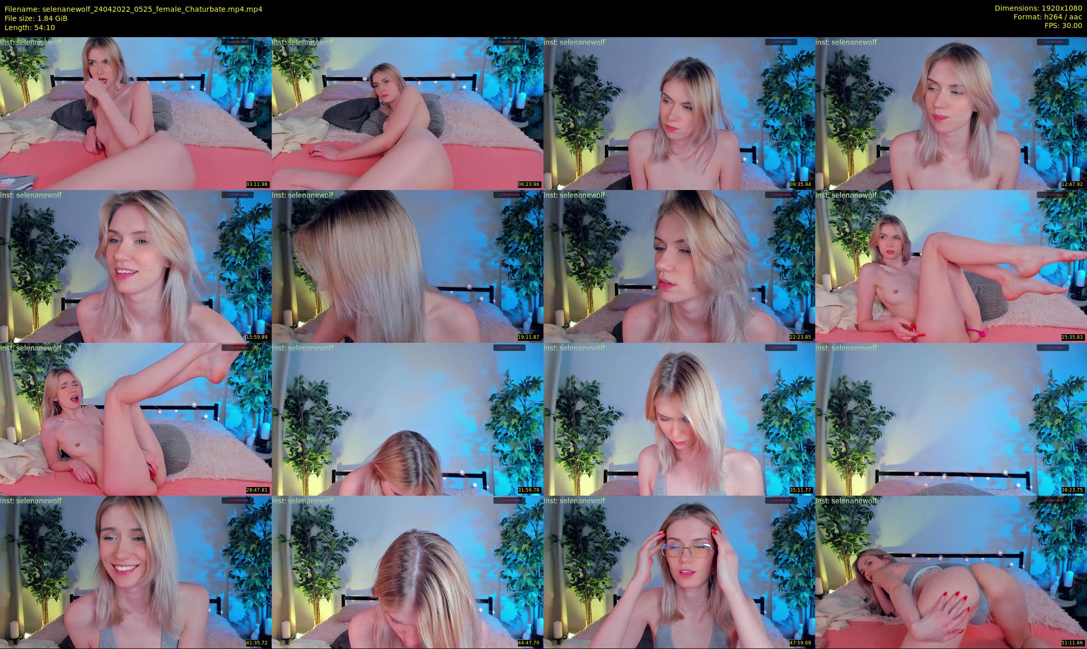 selenanewolf — 55 minute Chaturbate couple cam show recording, 1080p, Apr 24, 2022
