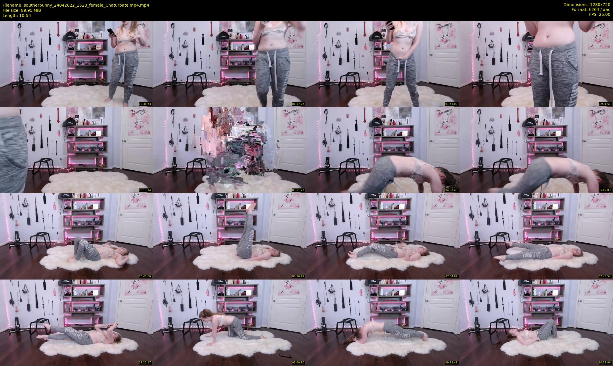 southerbunny — 11 minute Chaturbate female cam show recording, 720p, Apr 24, 2022