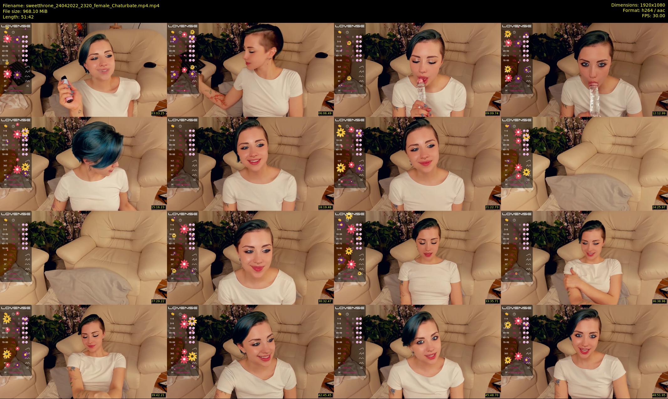 sweetthrone — 52 minute Chaturbate couple cam show recording, 1080p, Apr 24, 2022