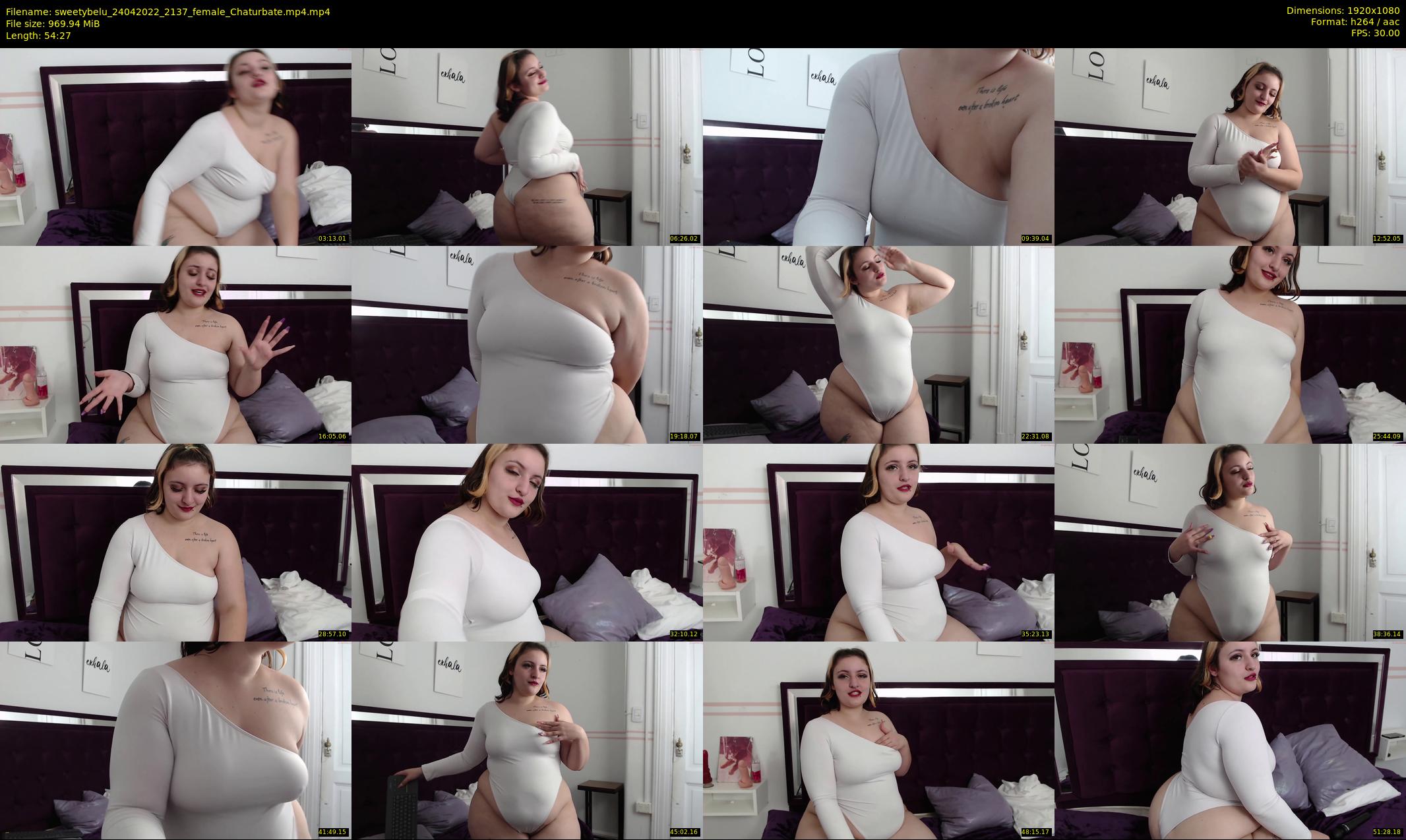 sweetybelu — 55 minute Chaturbate female cam show recording, 1080p, Apr 24, 2022