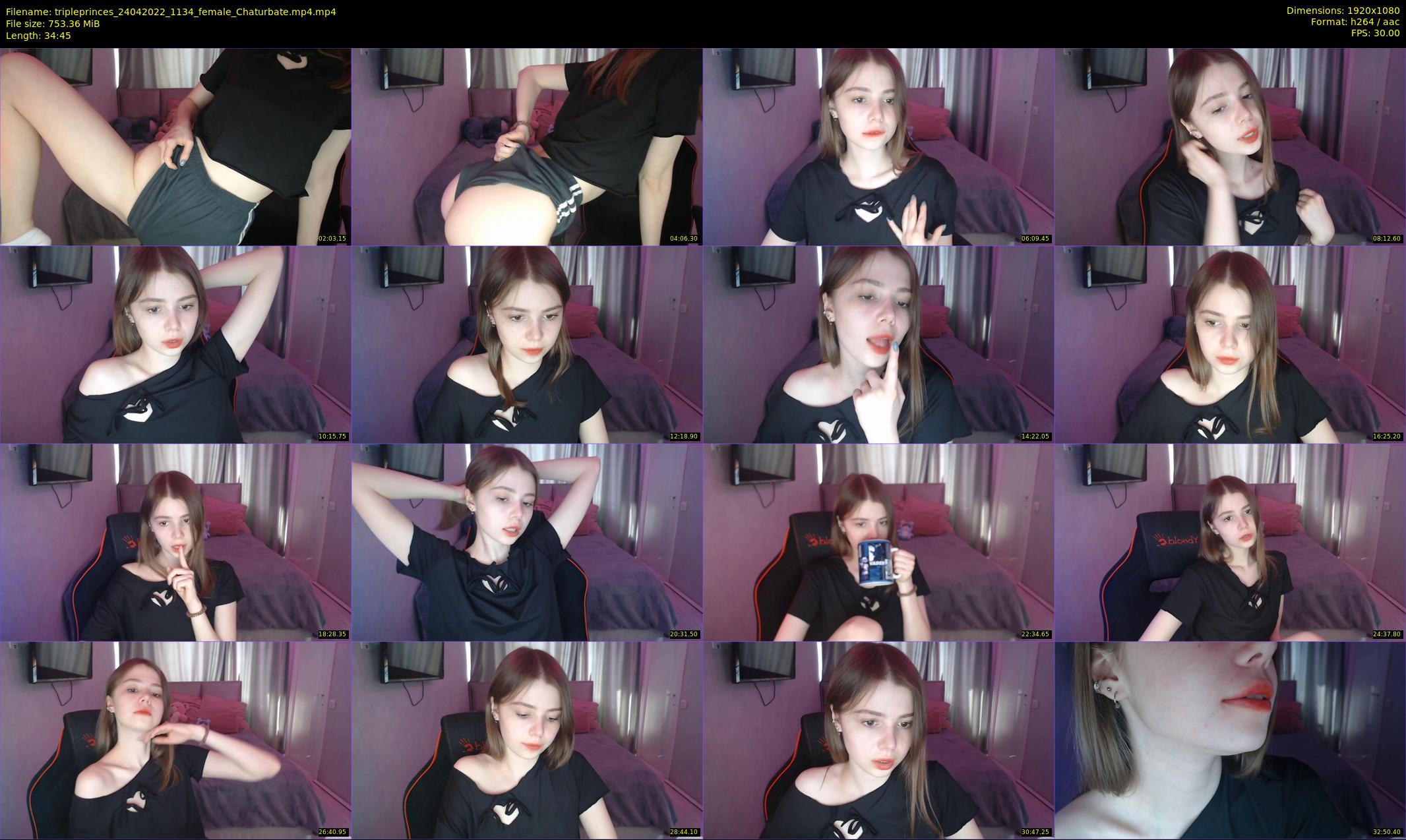 tripleprinces — 35 minute Chaturbate female cam show recording, 1080p, Apr 24, 2022