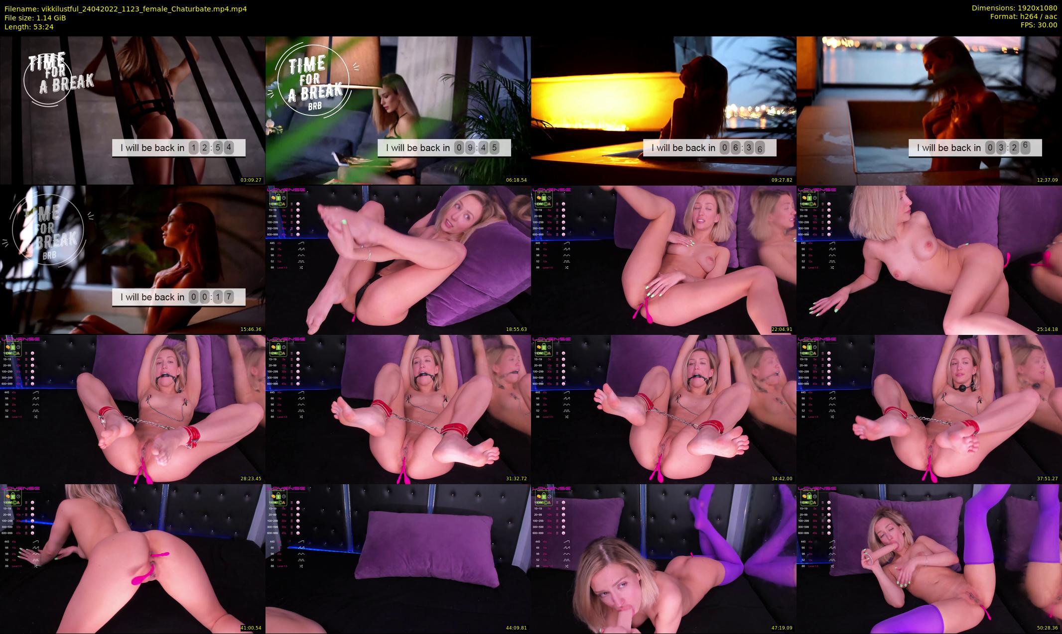 vikkilustful — 54 minute Chaturbate female cam show recording, 1080p, Apr 24, 2022