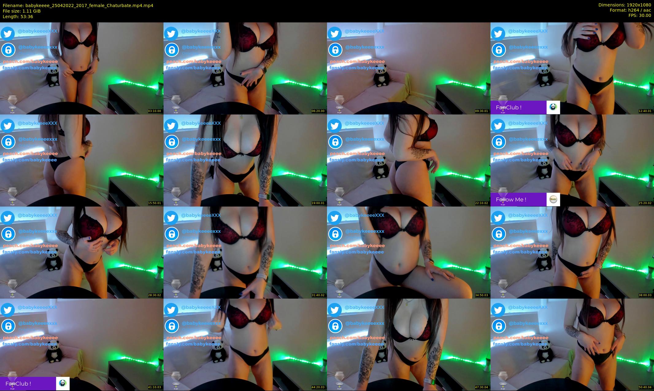 babykeeee — 54 minute Chaturbate female cam show recording, 1080p, Apr 25, 2022