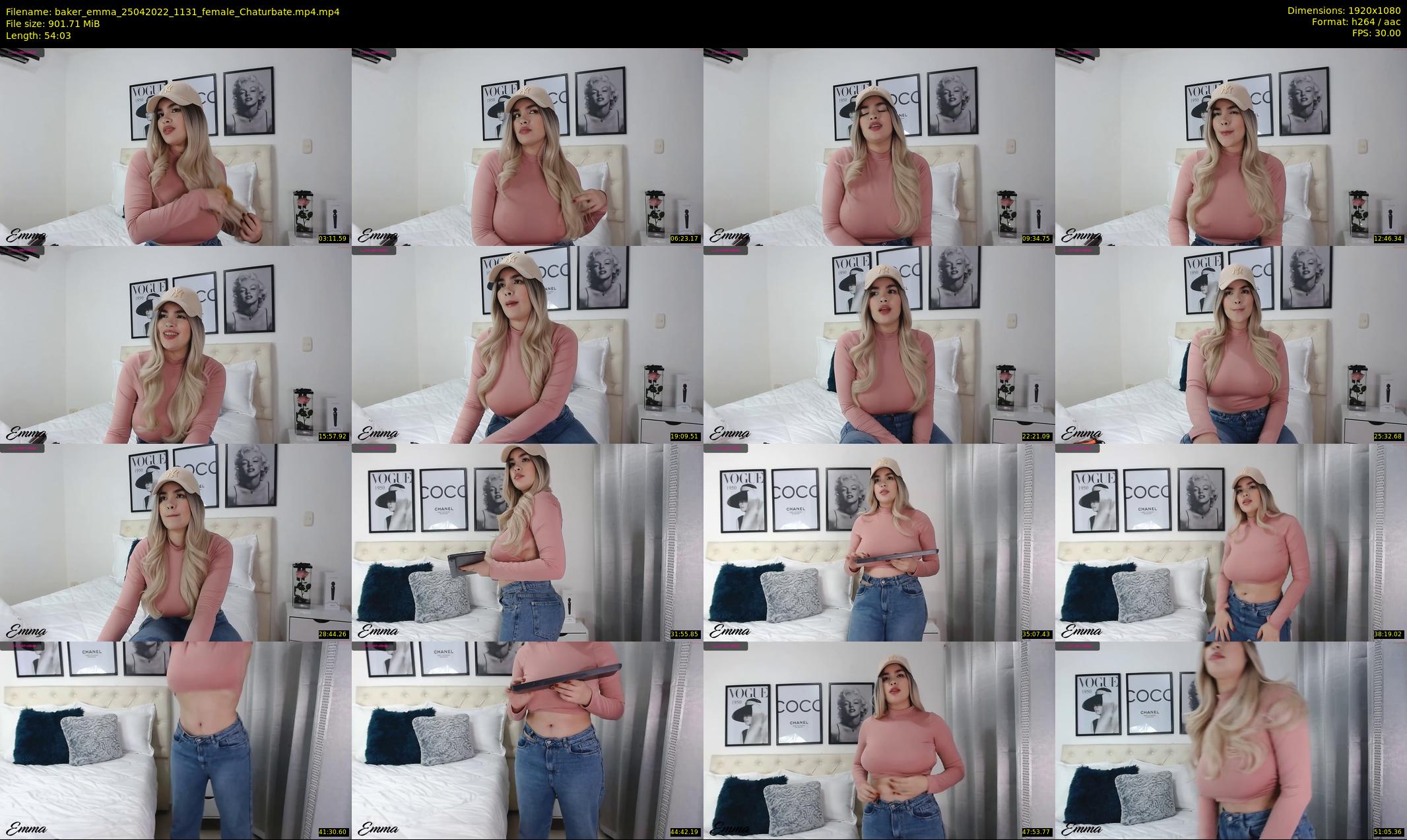 baker_emma — 55 minute Chaturbate female cam show recording, 1080p, Apr 25, 2022