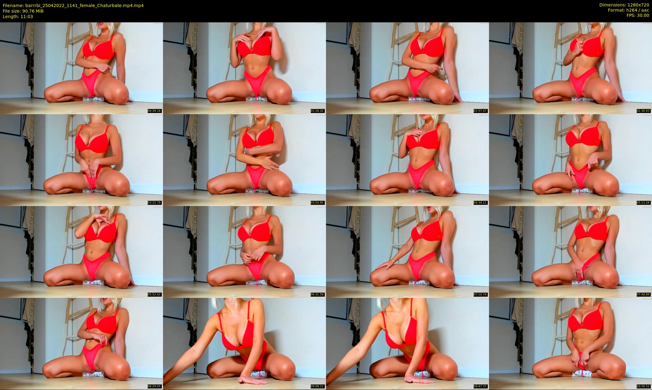 barrrbi — 12 minute Chaturbate female cam show recording, 720p, Apr 25, 2022