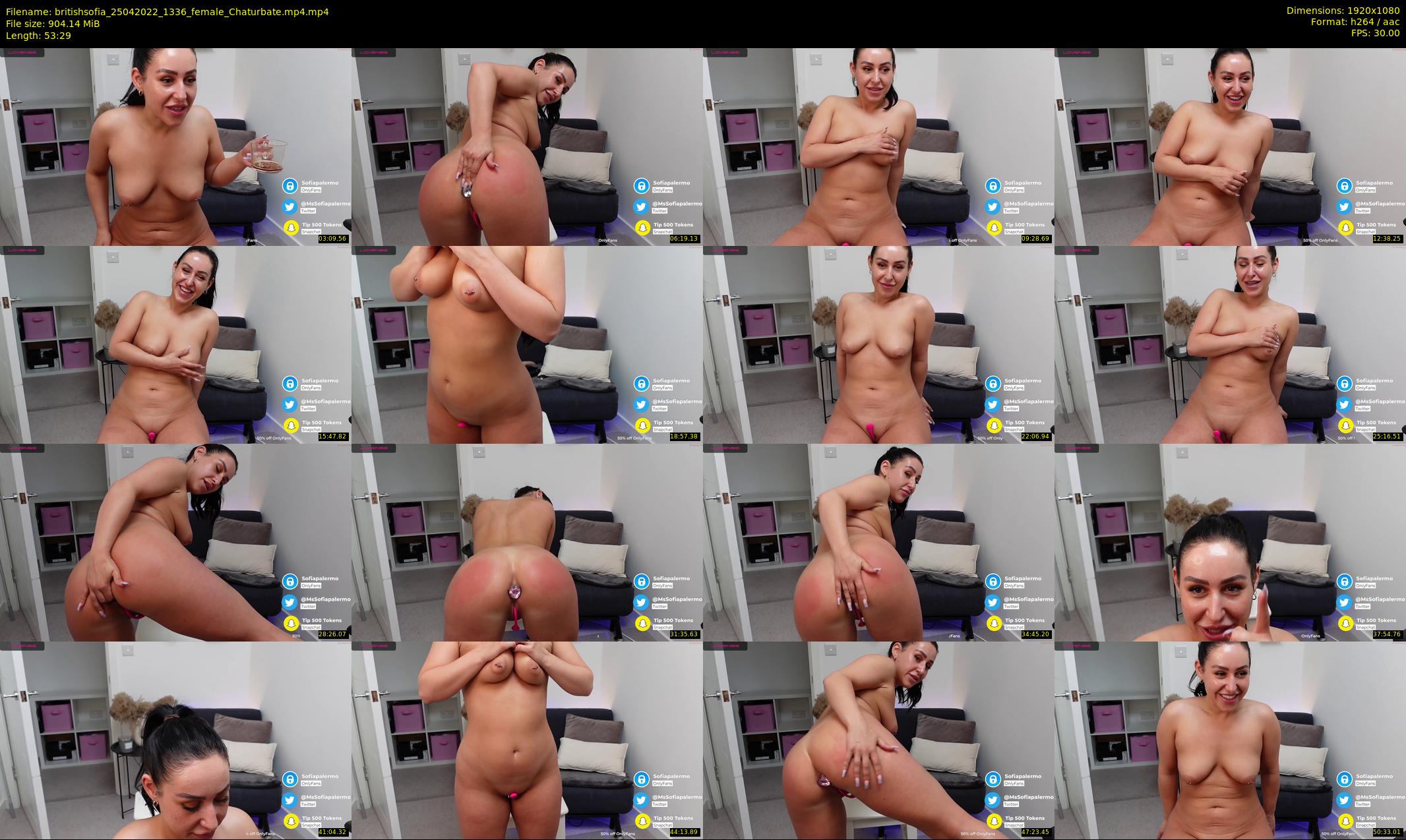 britishsofia — 54 minute Chaturbate female cam show recording, 1080p, Apr 25, 2022