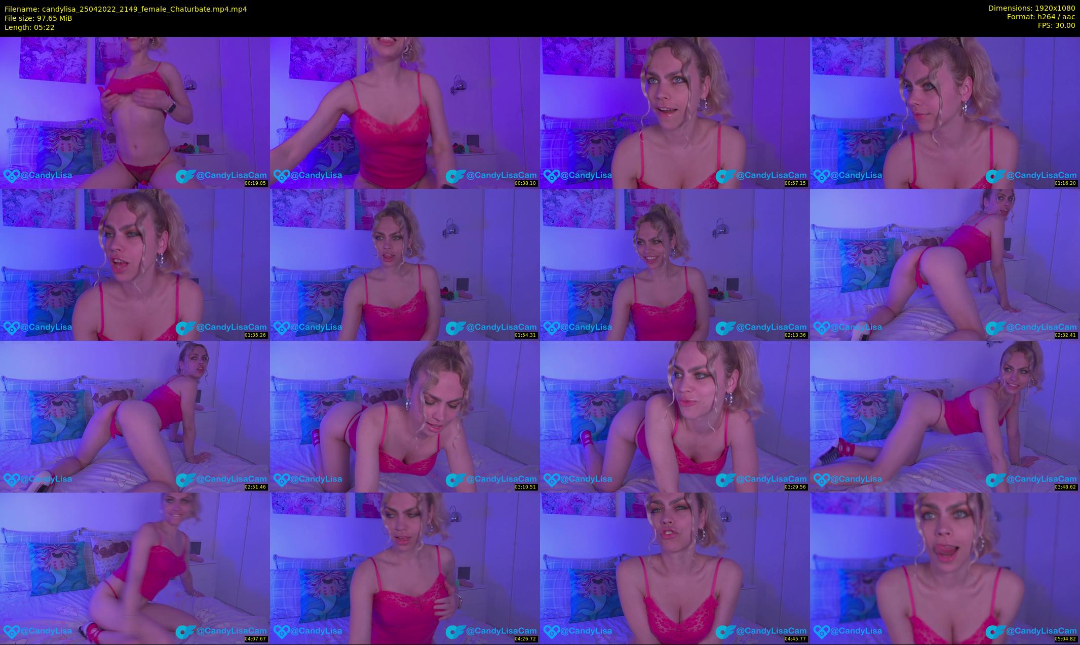 candylisa — 6 minute Chaturbate female cam show recording, 1080p, Apr 25, 2022