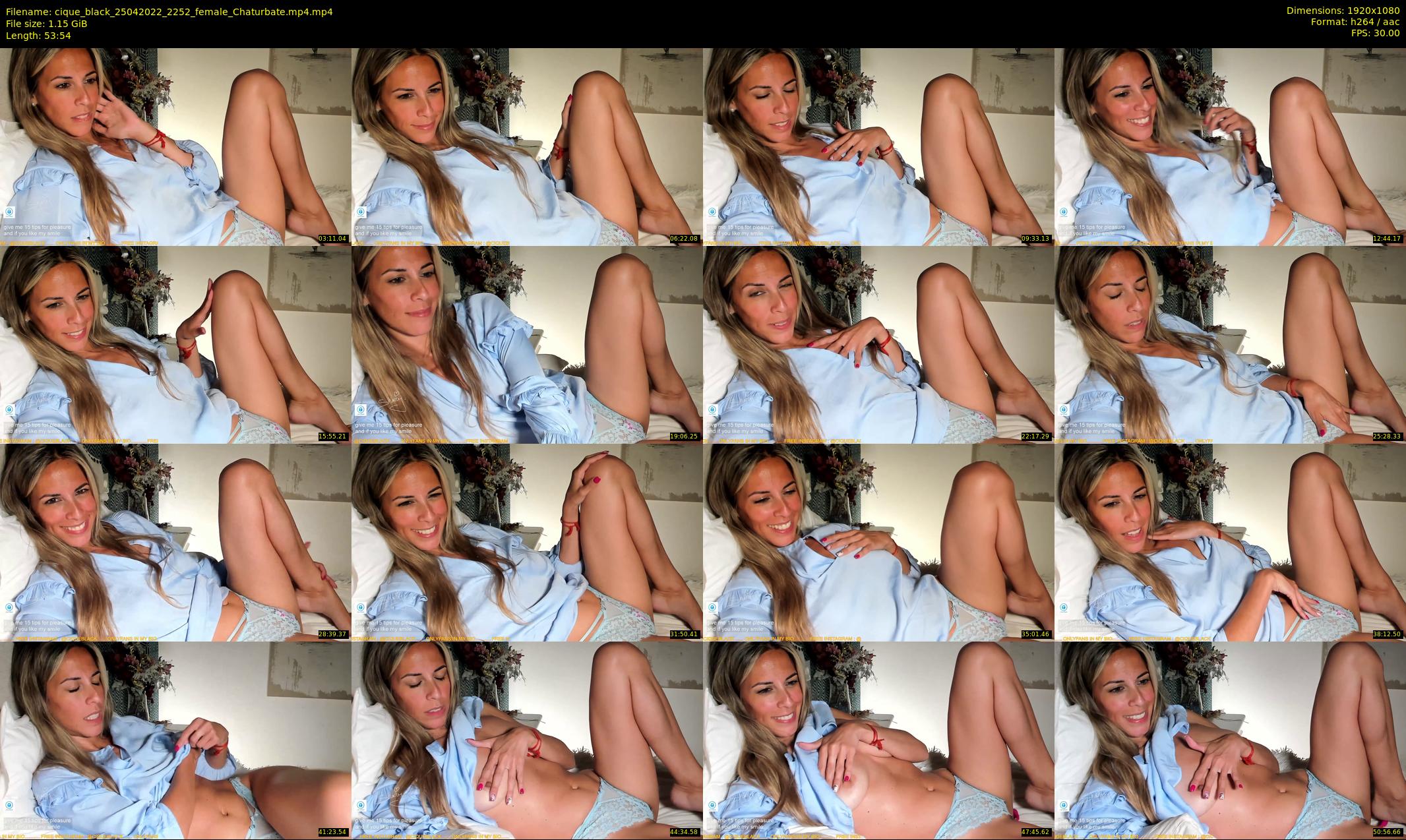 cique_black — 54 minute Chaturbate female cam show recording, 1080p, Apr 25, 2022
