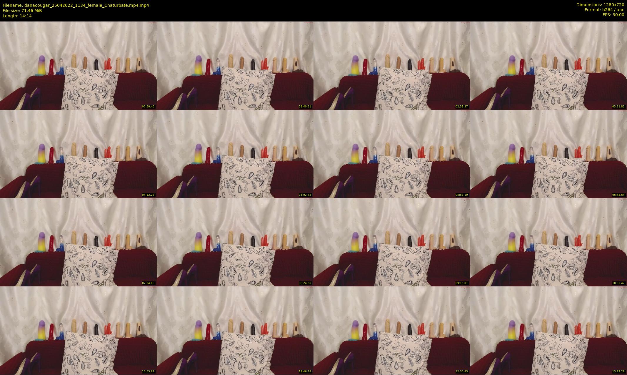 danacougar — 15 minute Chaturbate female cam show recording, 720p, Apr 25, 2022