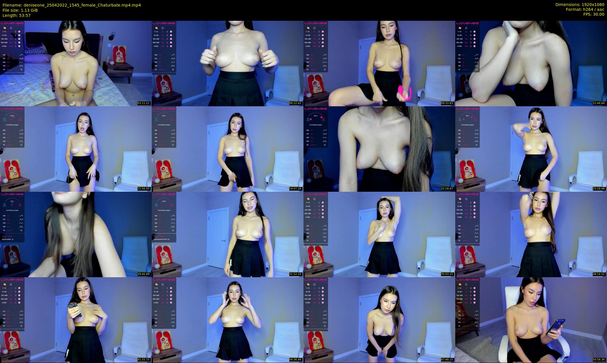 deniseone — 54 minute Chaturbate female cam show recording, 1080p, Apr 25, 2022