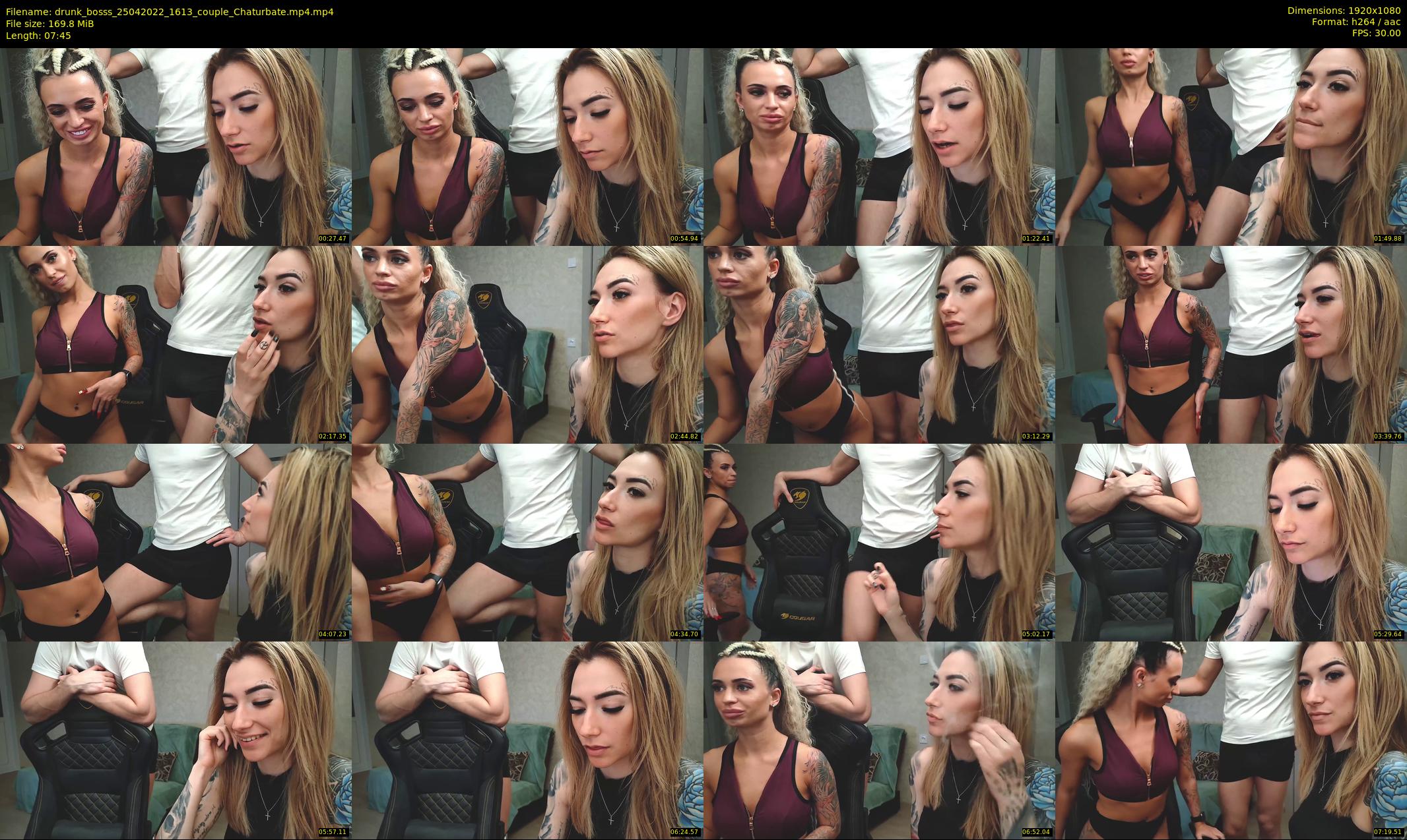drunk_bosss — 8 minute Chaturbate couple cam show recording, 1080p, Apr 25, 2022