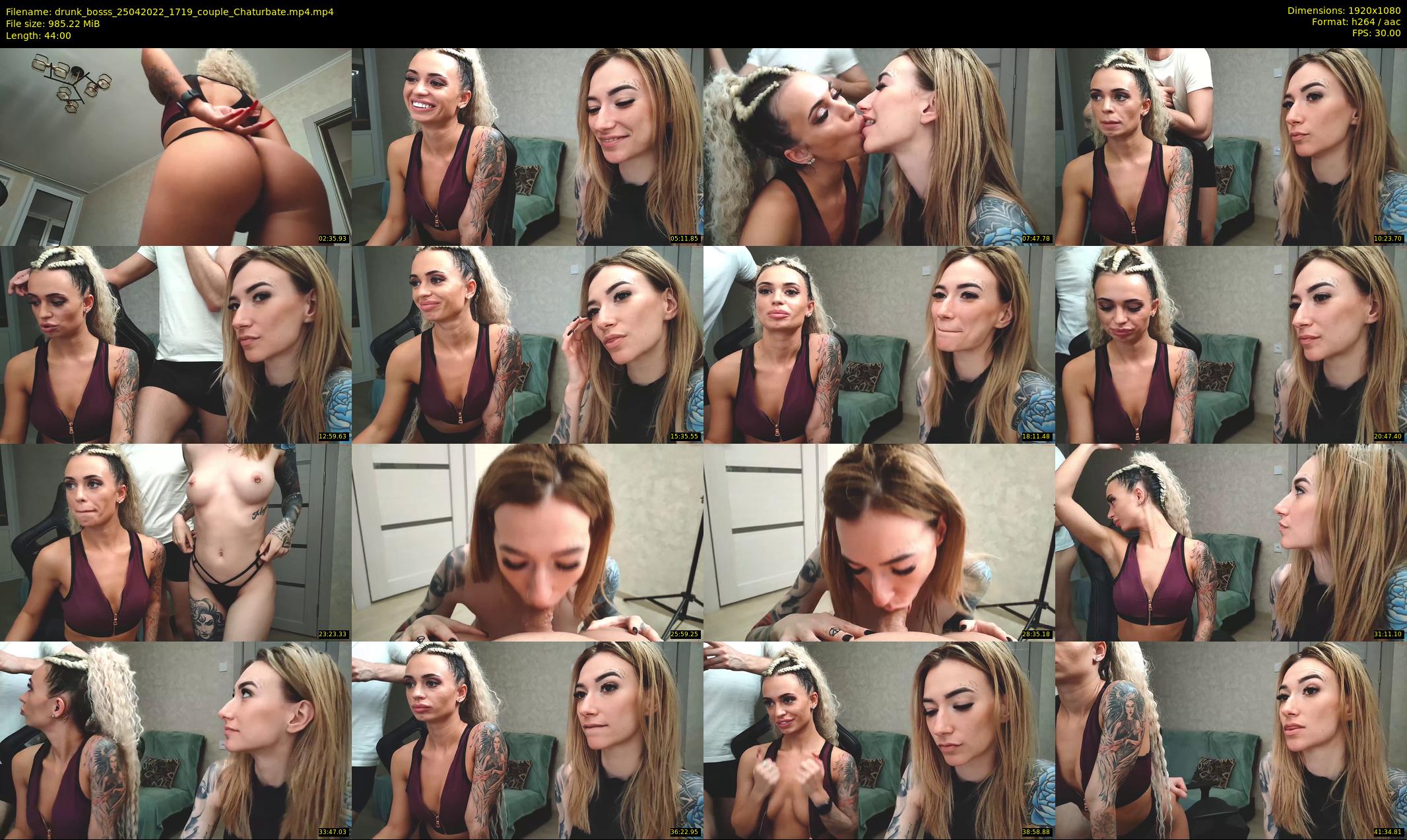 drunk_bosss — 44 minute Chaturbate couple cam show recording, 1080p, Apr 25, 2022