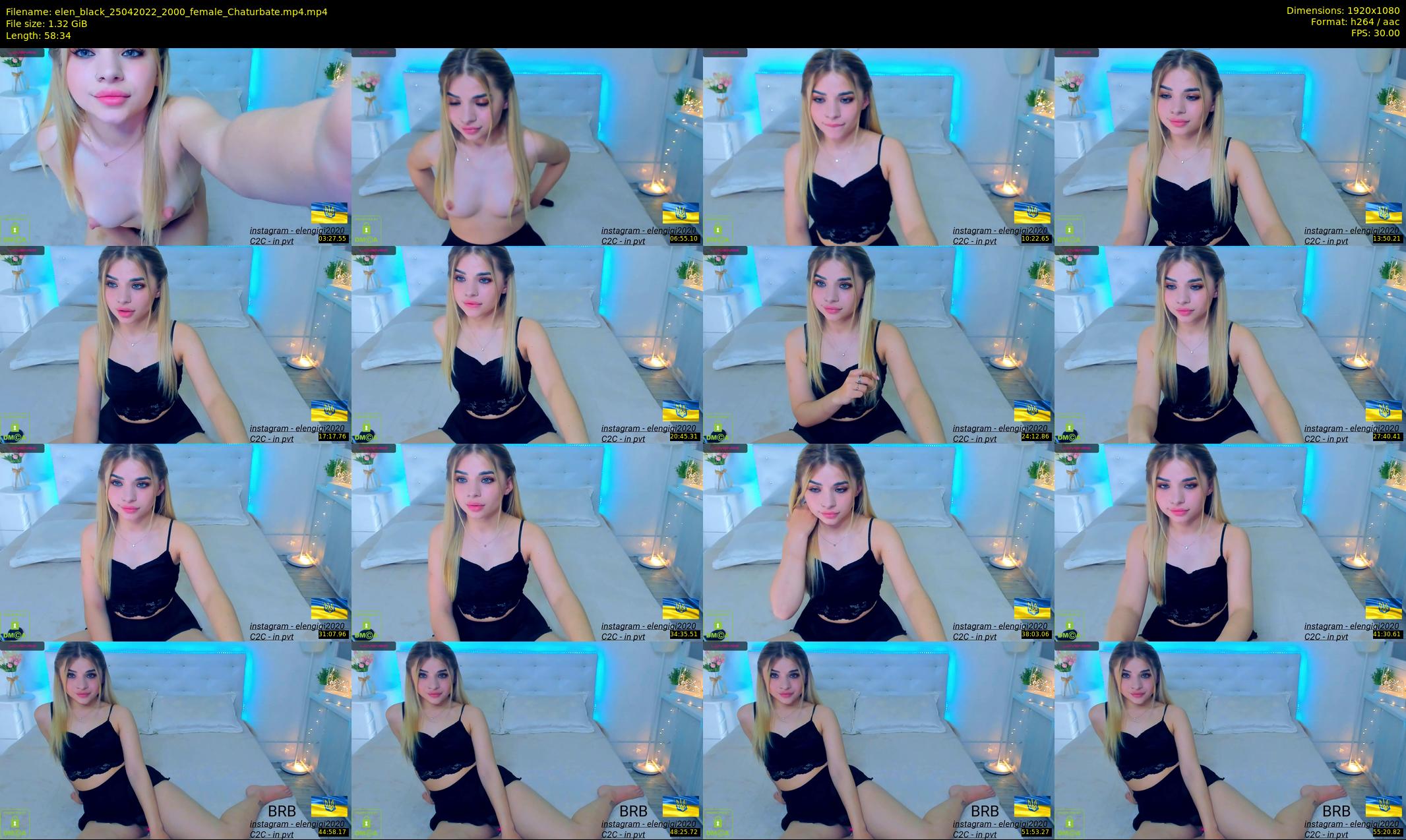 elen_black — 59 minute Chaturbate female cam show recording, 1080p, Apr 25, 2022