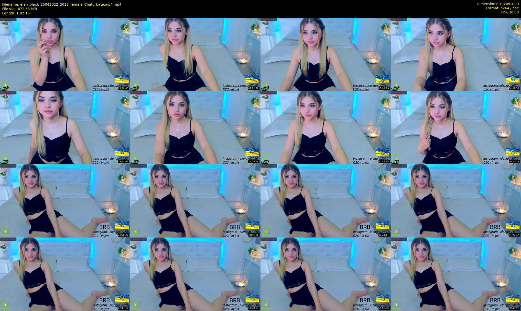 elen_black — 63 minute Chaturbate female cam show recording, 1080p, Apr 25, 2022
