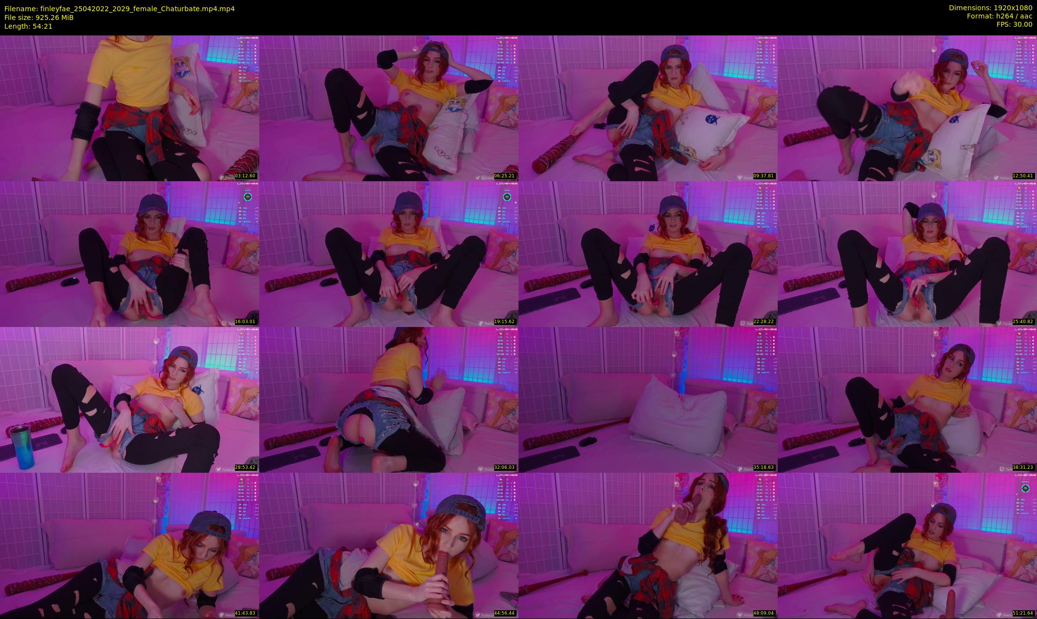 finleyfae — 55 minute Chaturbate female cam show recording, 1080p, Apr 25, 2022
