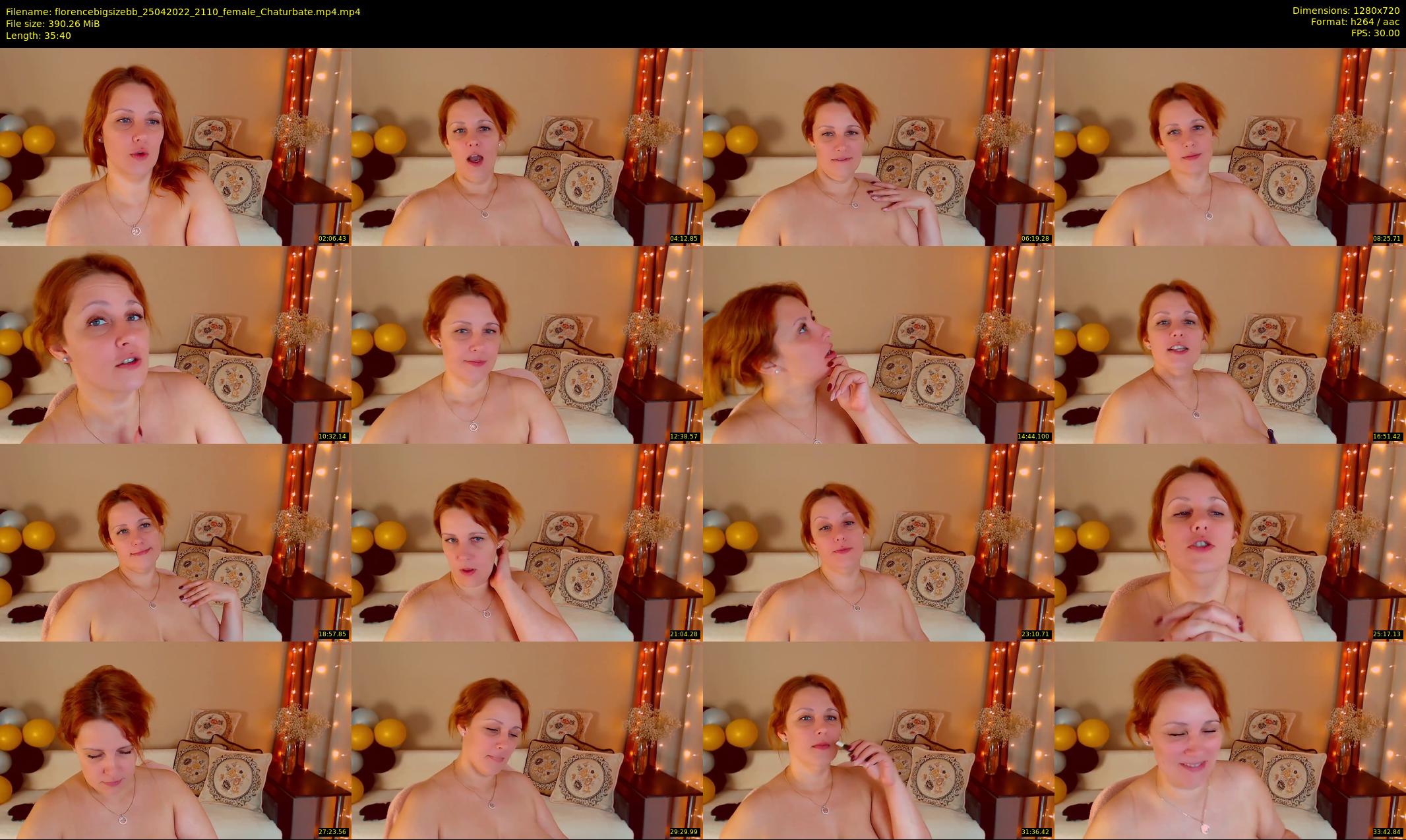 florencebigsizebb — 36 minute Chaturbate female cam show recording, 720p, Apr 25, 2022