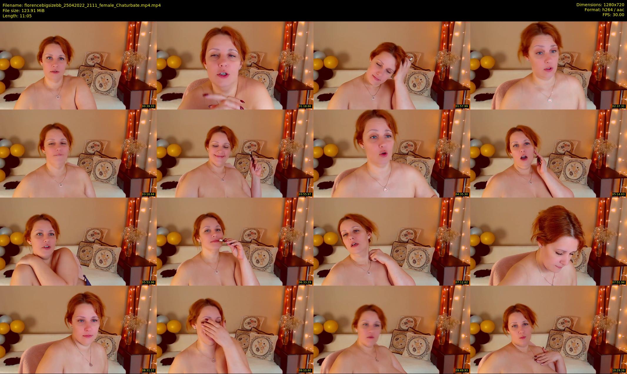 florencebigsizebb — 12 minute Chaturbate female cam show recording, 720p, Apr 25, 2022
