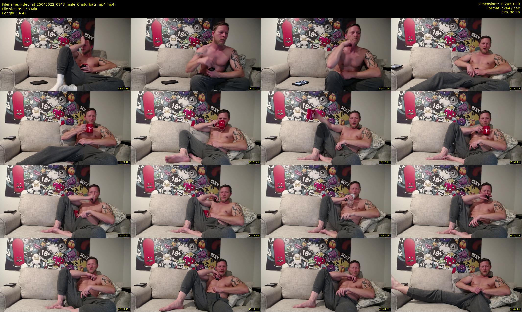 kylechat — 55 minute Chaturbate male cam show recording, 1080p, Apr 25, 2022