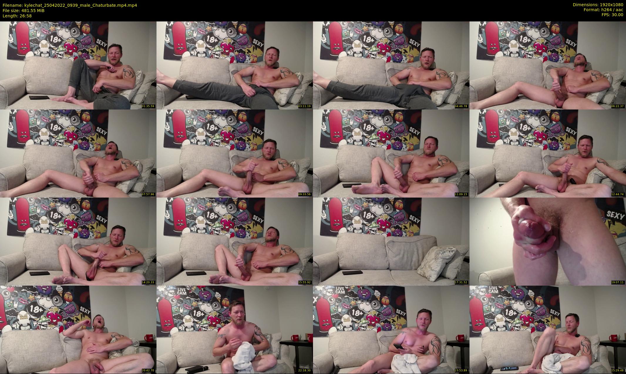 kylechat — 27 minute Chaturbate male cam show recording, 1080p, Apr 25, 2022