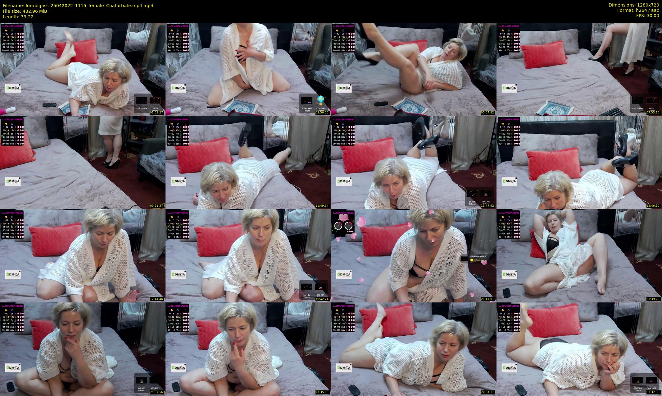 lorabigass — 34 minute Chaturbate female cam show recording, 720p, Apr 25, 2022