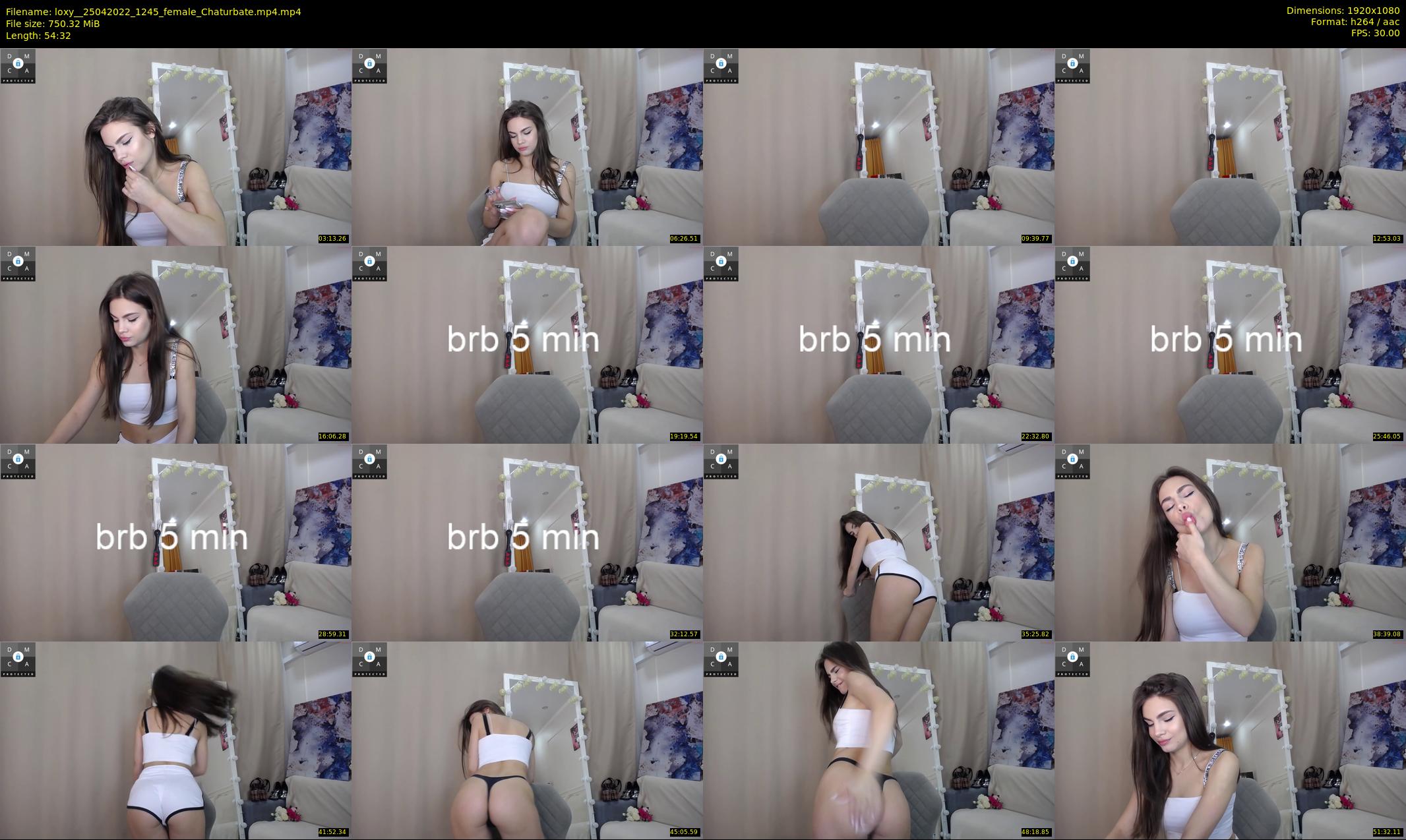 loxy_ — 55 minute Chaturbate female cam show recording, 1080p, Apr 25, 2022