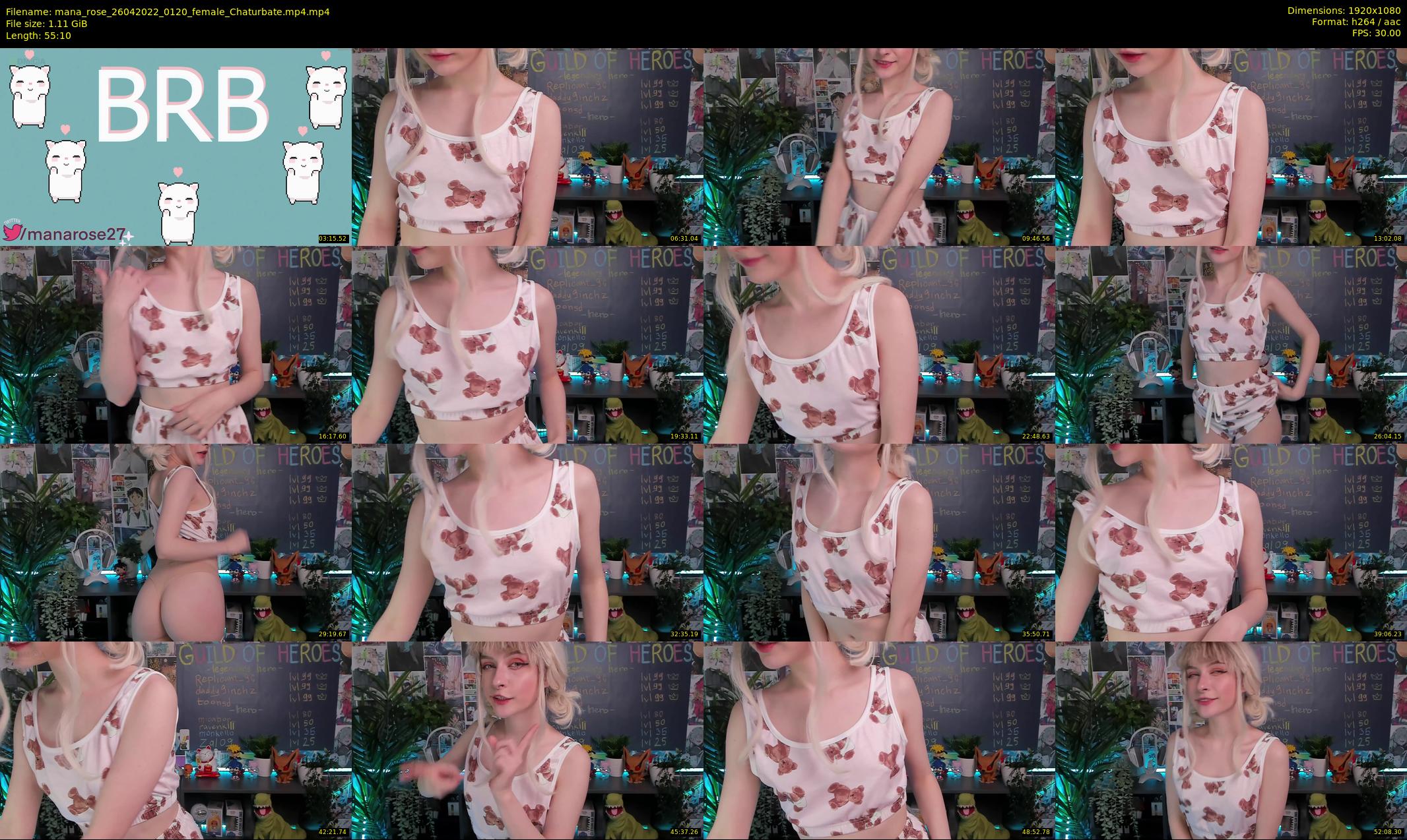 mana_rose — 56 minute Chaturbate female cam show recording, 1080p, Apr 26, 2022