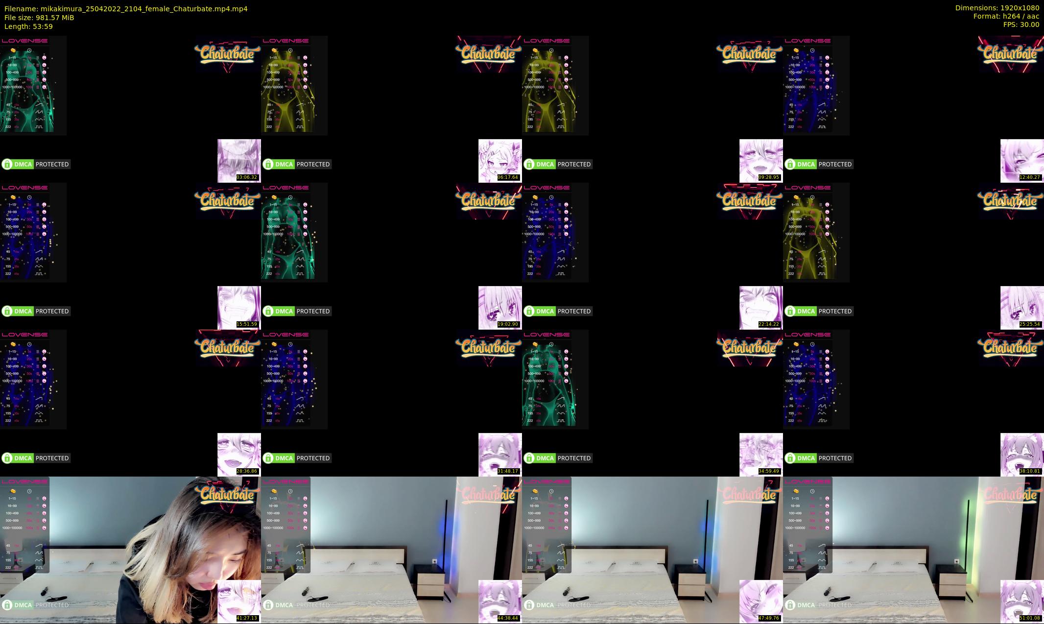 mikakimura — 54 minute Chaturbate female cam show recording, 1080p, Apr 25, 2022