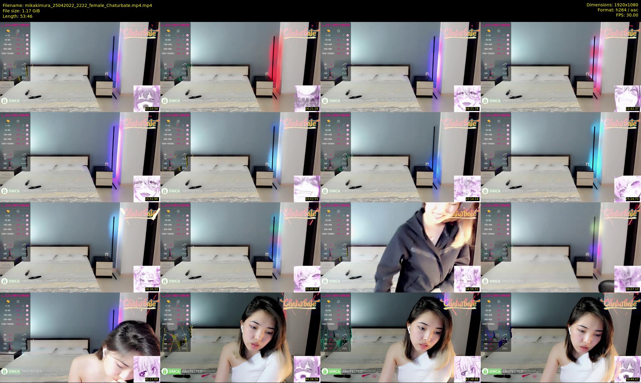 mikakimura — 54 minute Chaturbate female cam show recording, 1080p, Apr 25, 2022