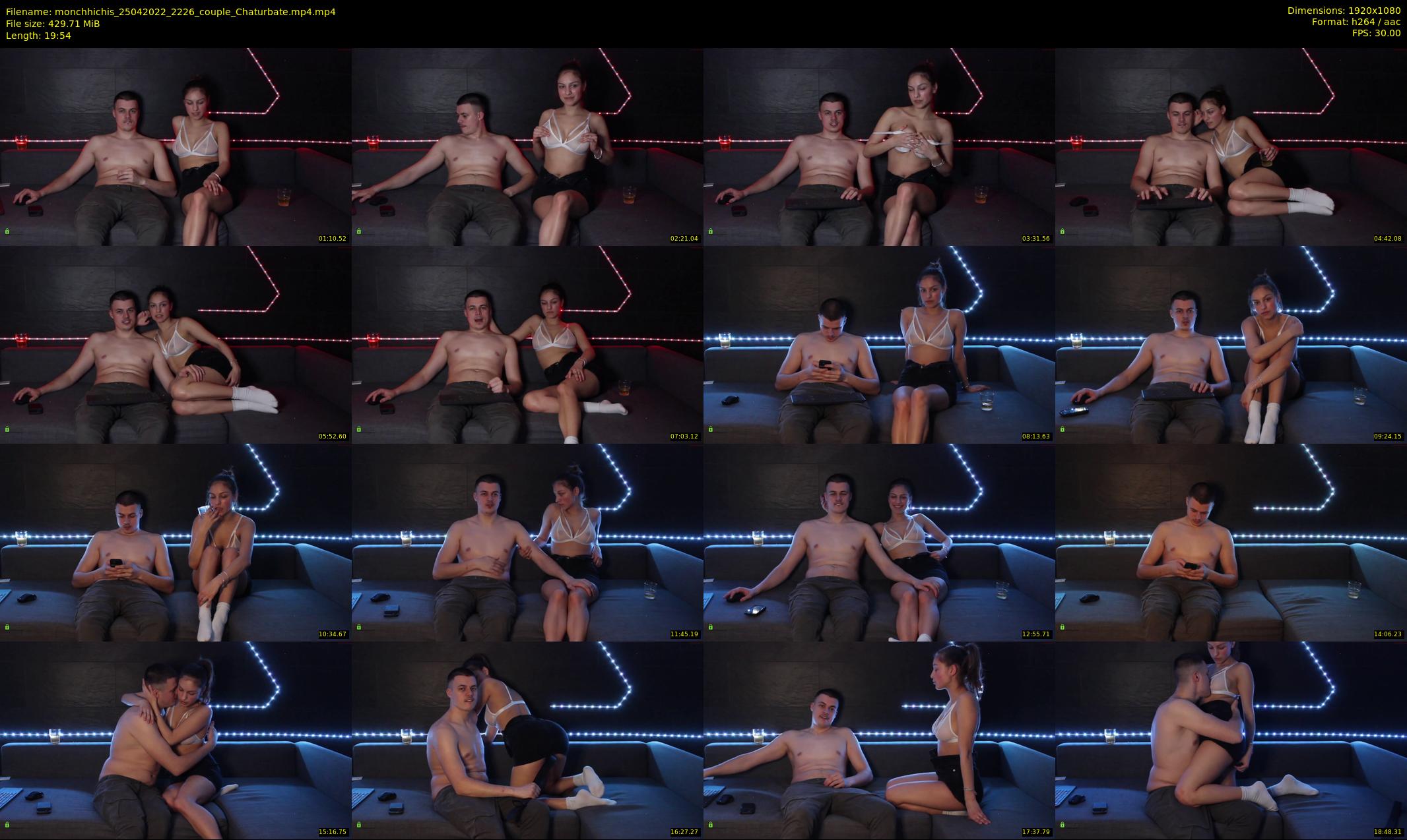 monchhichis — 20 minute Chaturbate couple cam show recording, 1080p, Apr 25, 2022