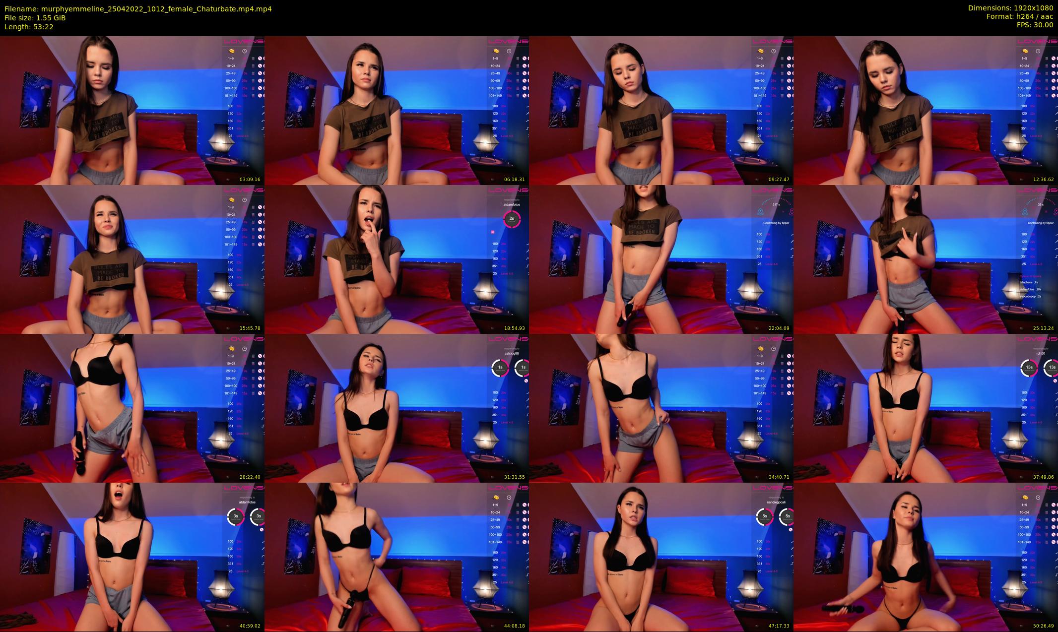 murphyemmeline — 54 minute Chaturbate female cam show recording, 1080p, Apr 25, 2022