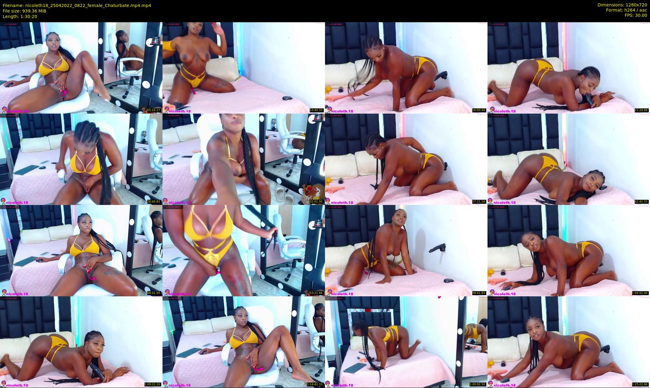 nicoleth18 — 91 minute Chaturbate female cam show recording, 720p, Apr 25, 2022