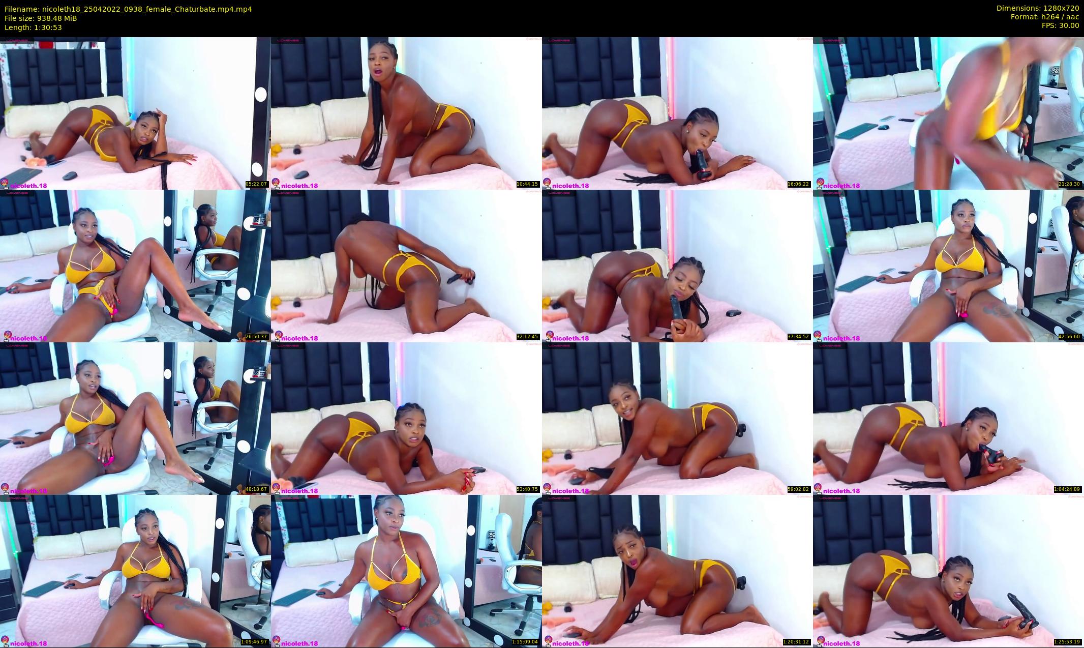 nicoleth18 — 91 minute Chaturbate female cam show recording, 720p, Apr 25, 2022
