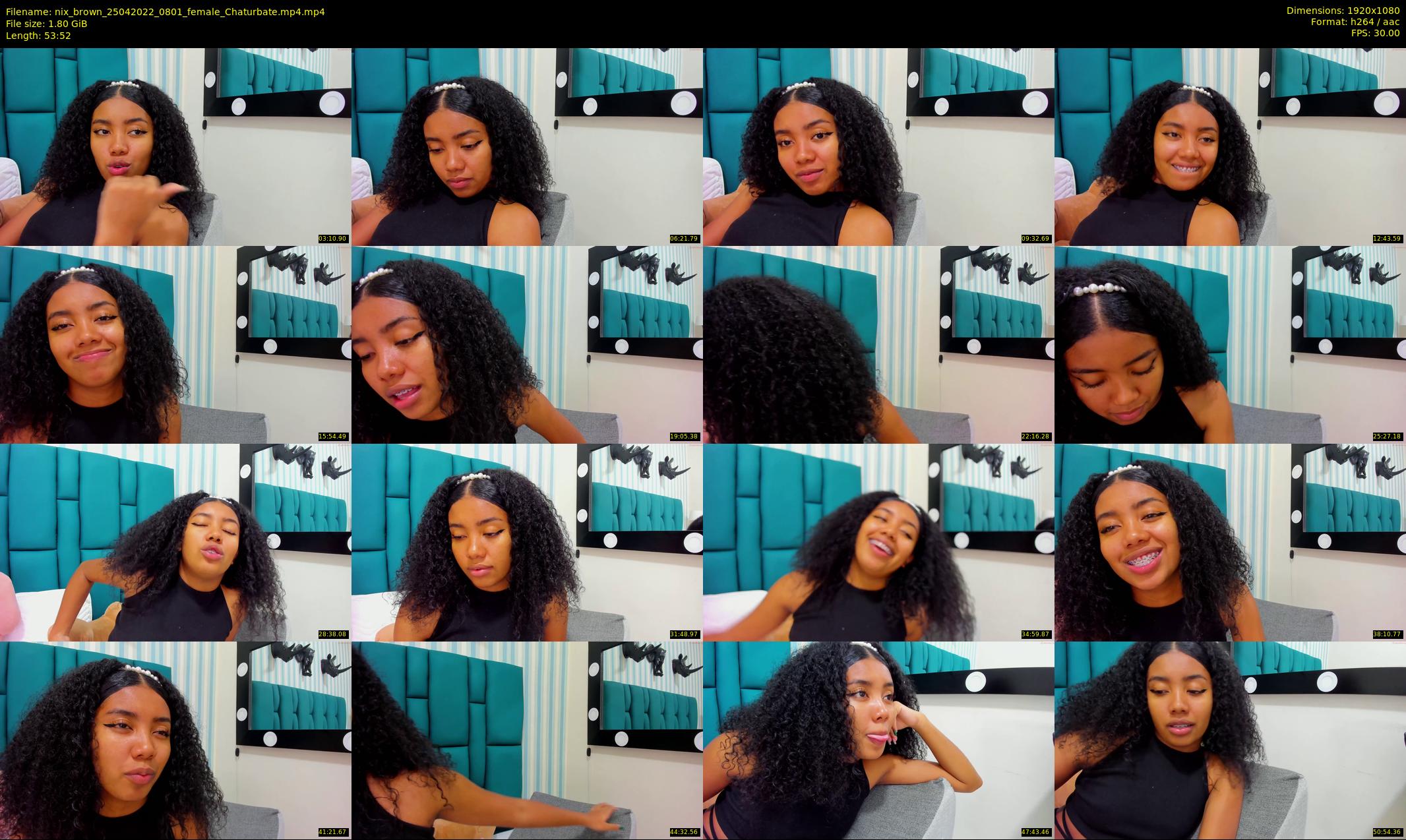 nix_brown — 54 minute Chaturbate female cam show recording, 1080p, Apr 25, 2022
