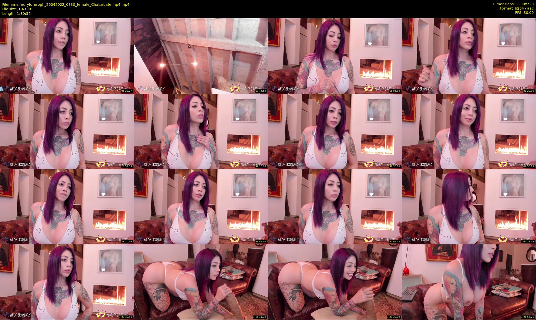 nuryforerogh — 91 minute Chaturbate female cam show recording, 720p, Apr 26, 2022