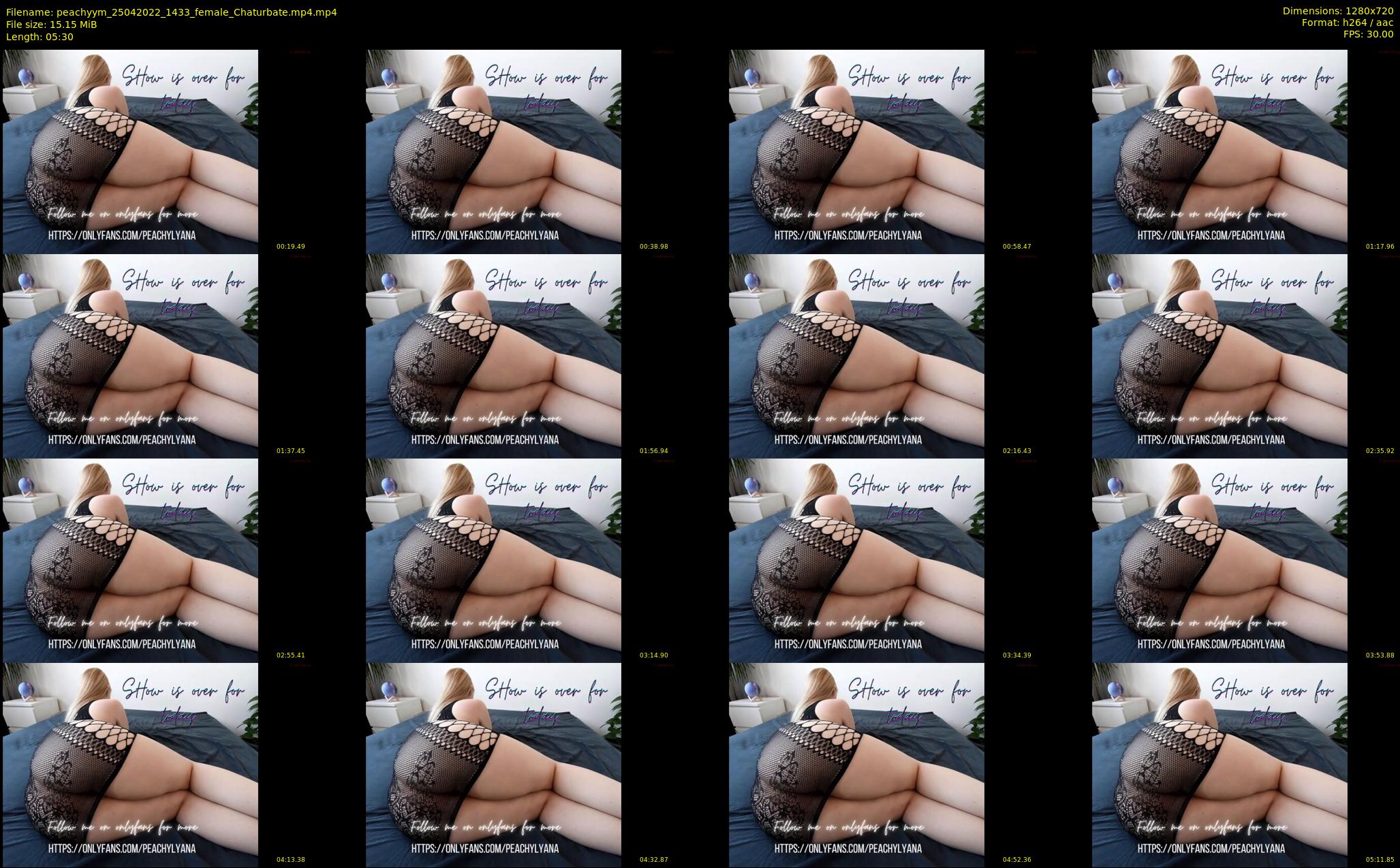 peachyym — 6 minute Chaturbate female cam show recording, 720p, Apr 25, 2022