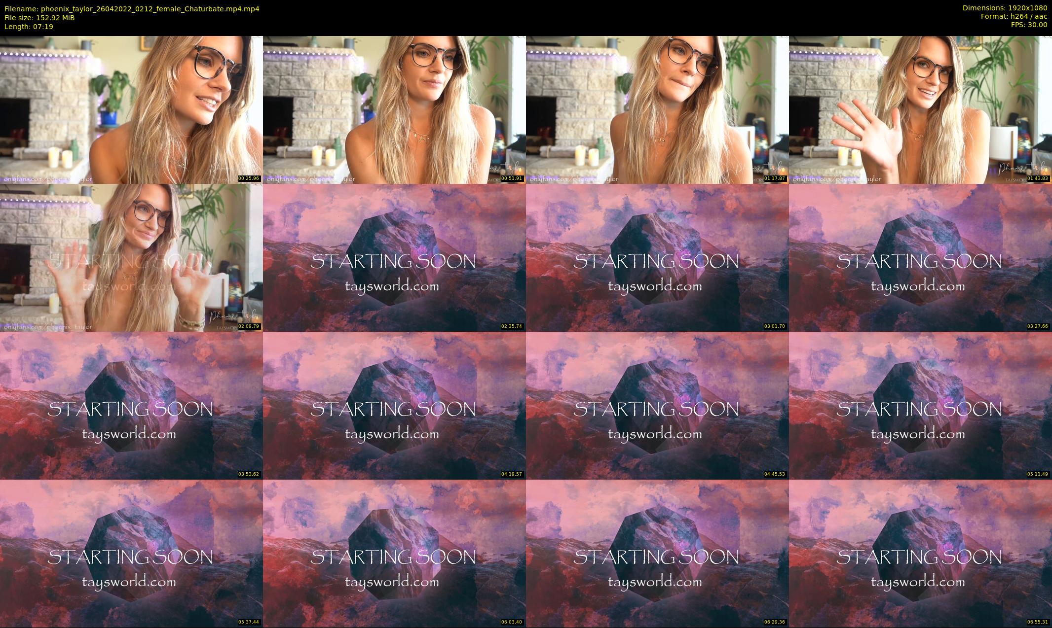phoenix_taylor — 8 minute Chaturbate female cam show recording, 1080p, Apr 26, 2022