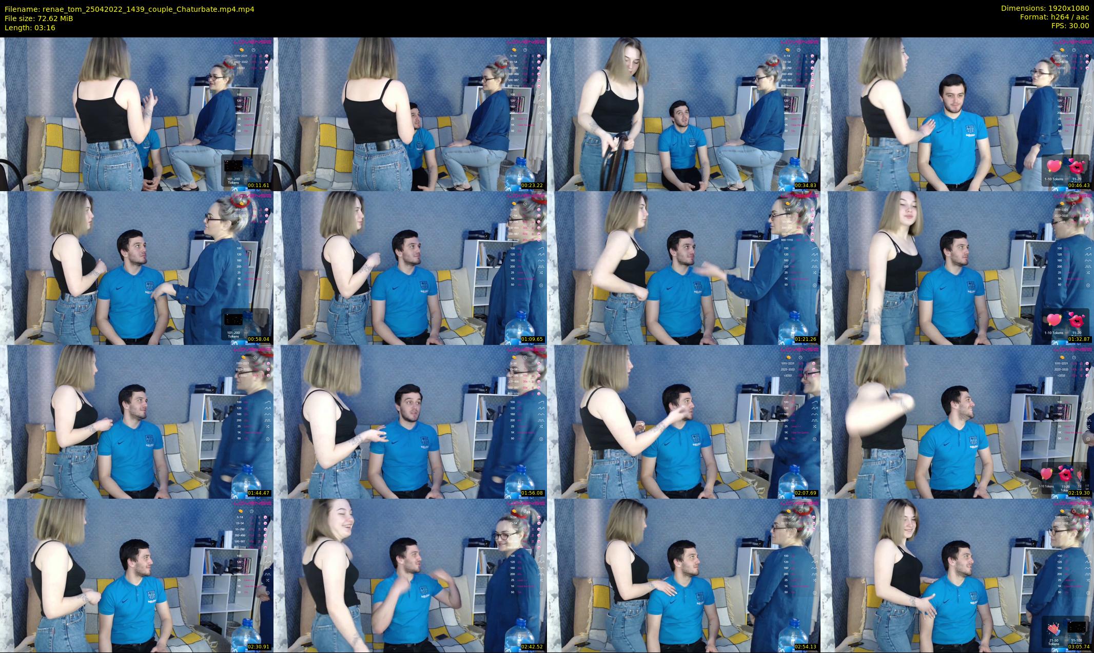 renae_tom — 4 minute Chaturbate couple cam show recording, 1080p, Apr 25, 2022