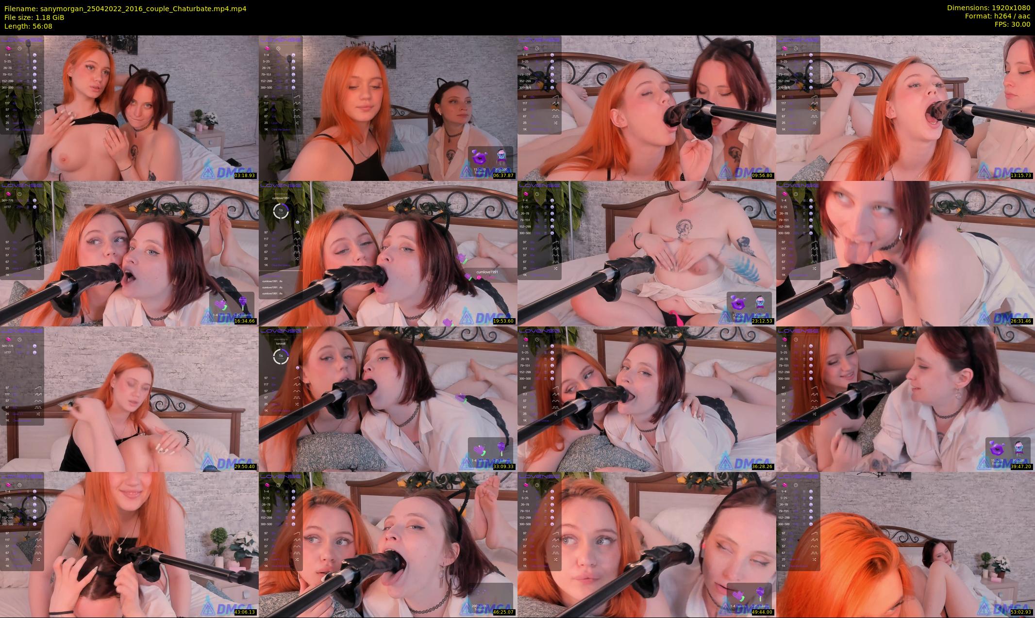 sanymorgan — 57 minute Chaturbate couple cam show recording, 1080p, Apr 25, 2022