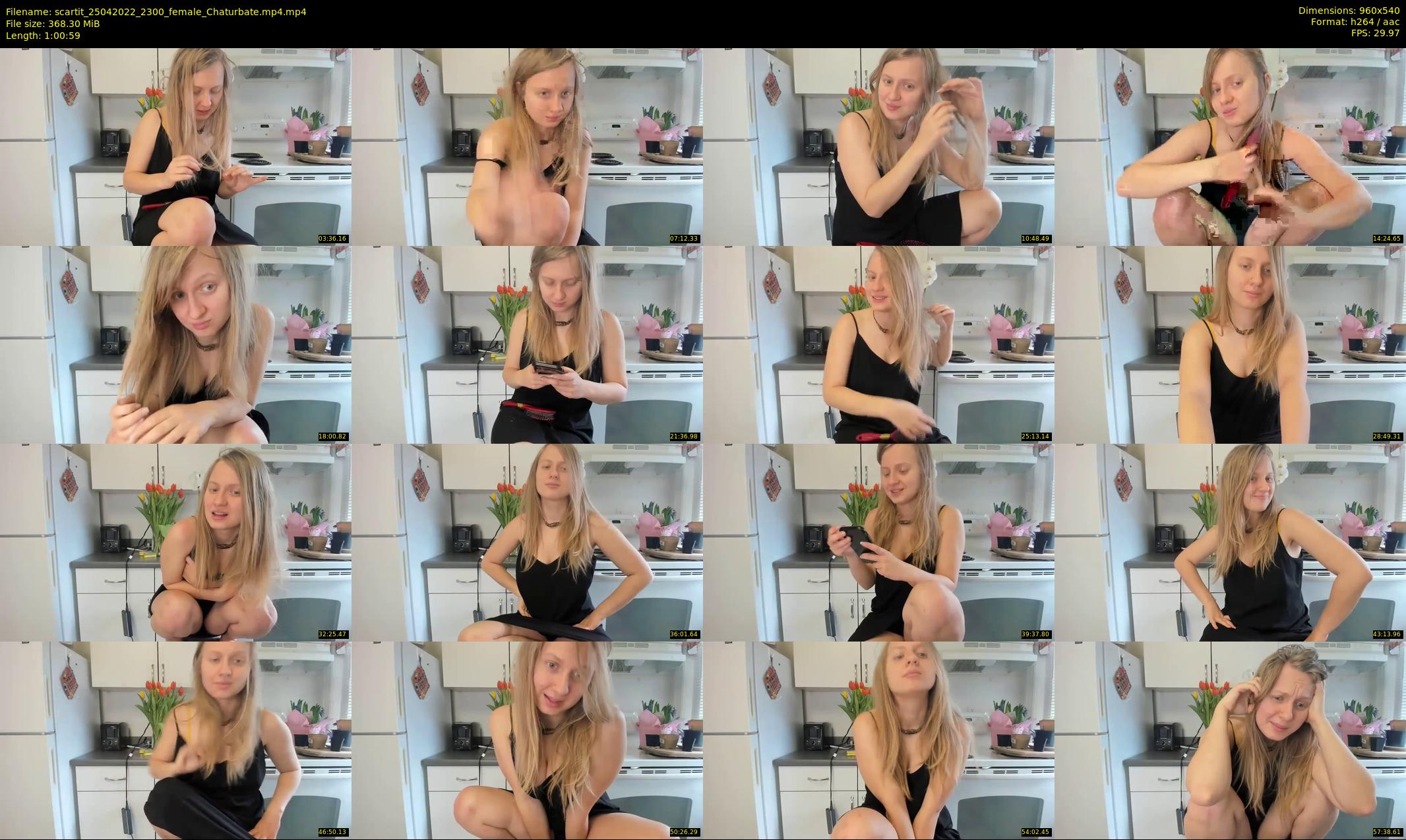 scartit — 61 minute Chaturbate female cam show recording, 480p, Apr 25, 2022